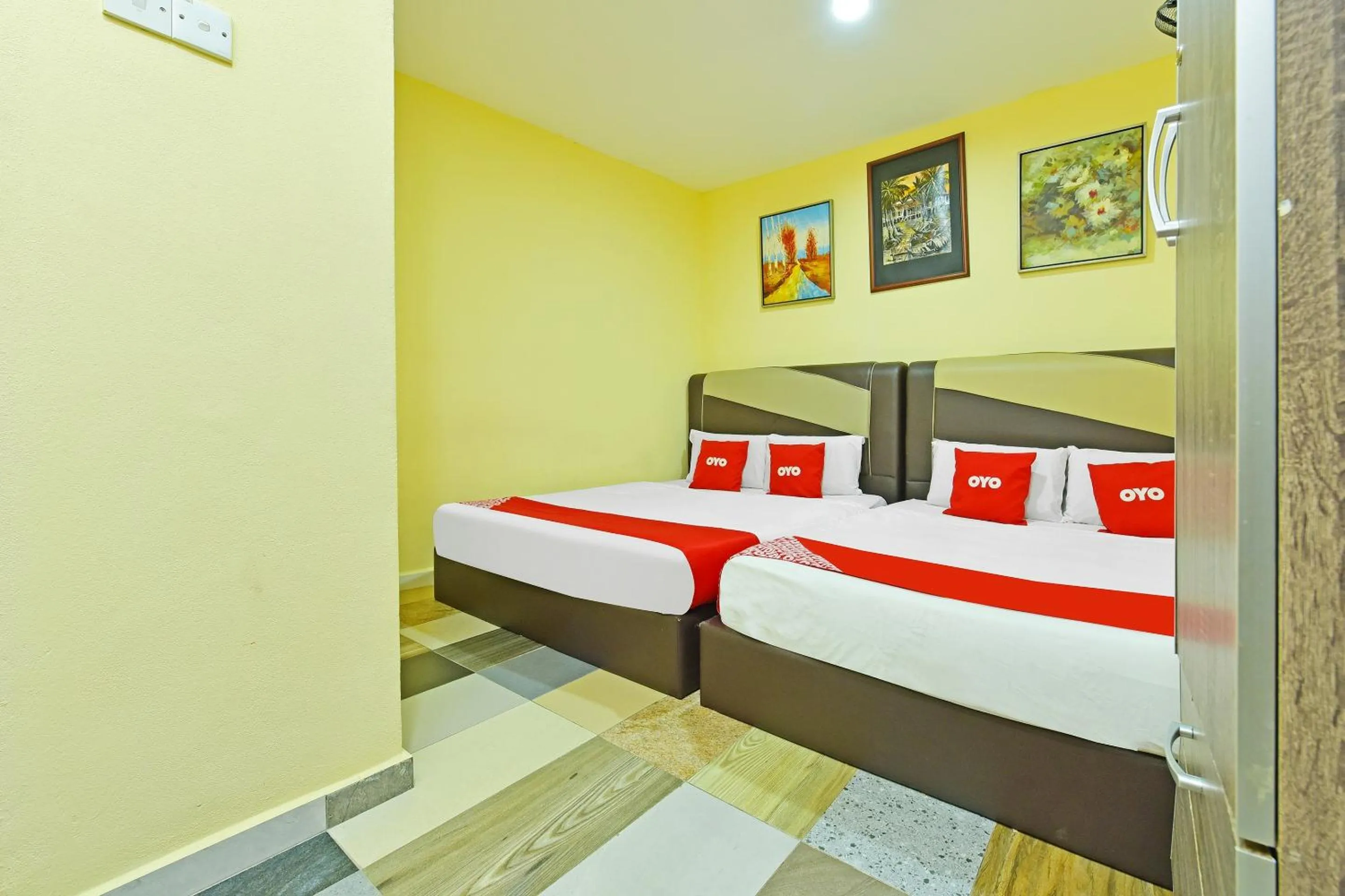 Bedroom, Bed in Hotel O Bamboo Inn