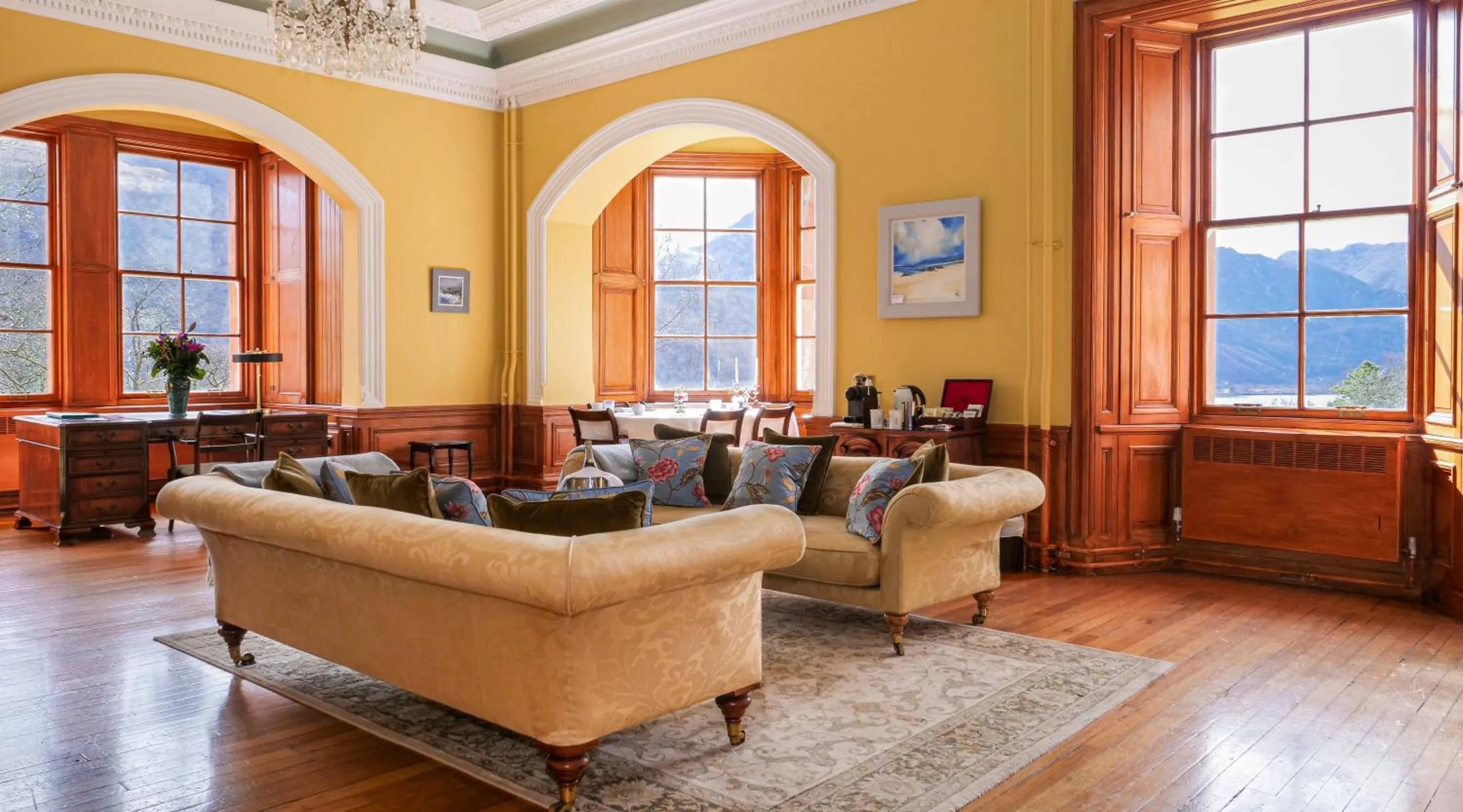 Seating area in Glencoe House