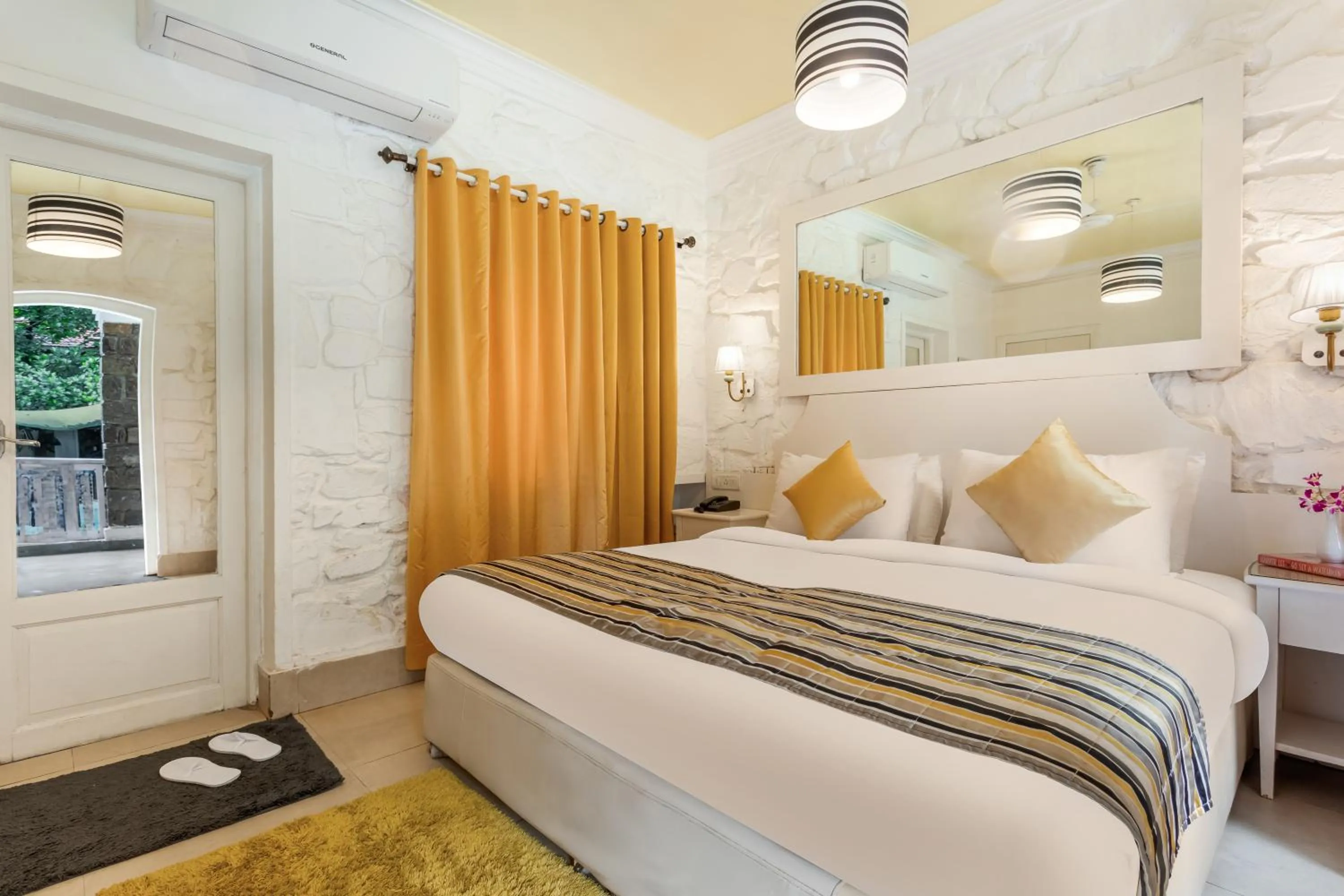 Bed in The Tamarind Hotel - A Boutique Heritage Stay, Anjuna - Goa