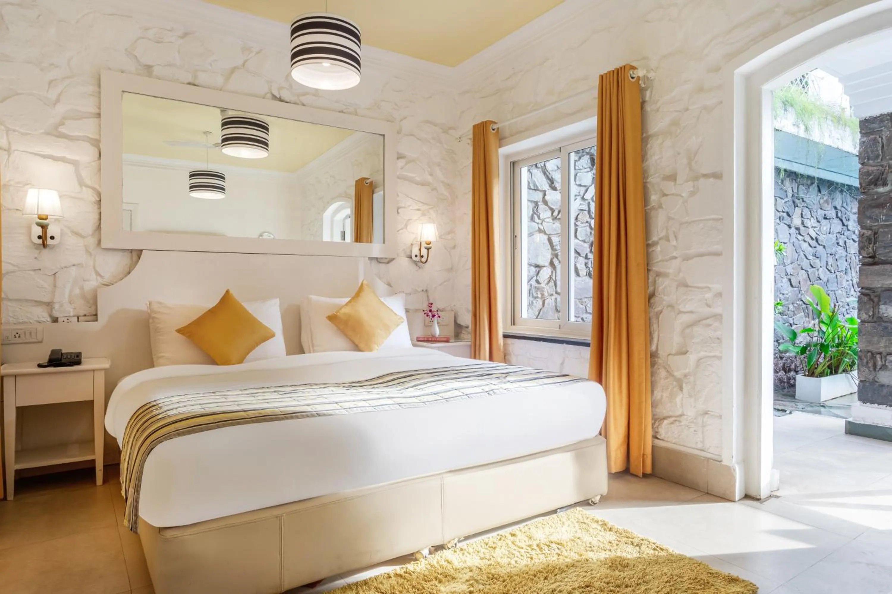 Bed in The Tamarind Hotel - A Boutique Heritage Stay, Anjuna - Goa