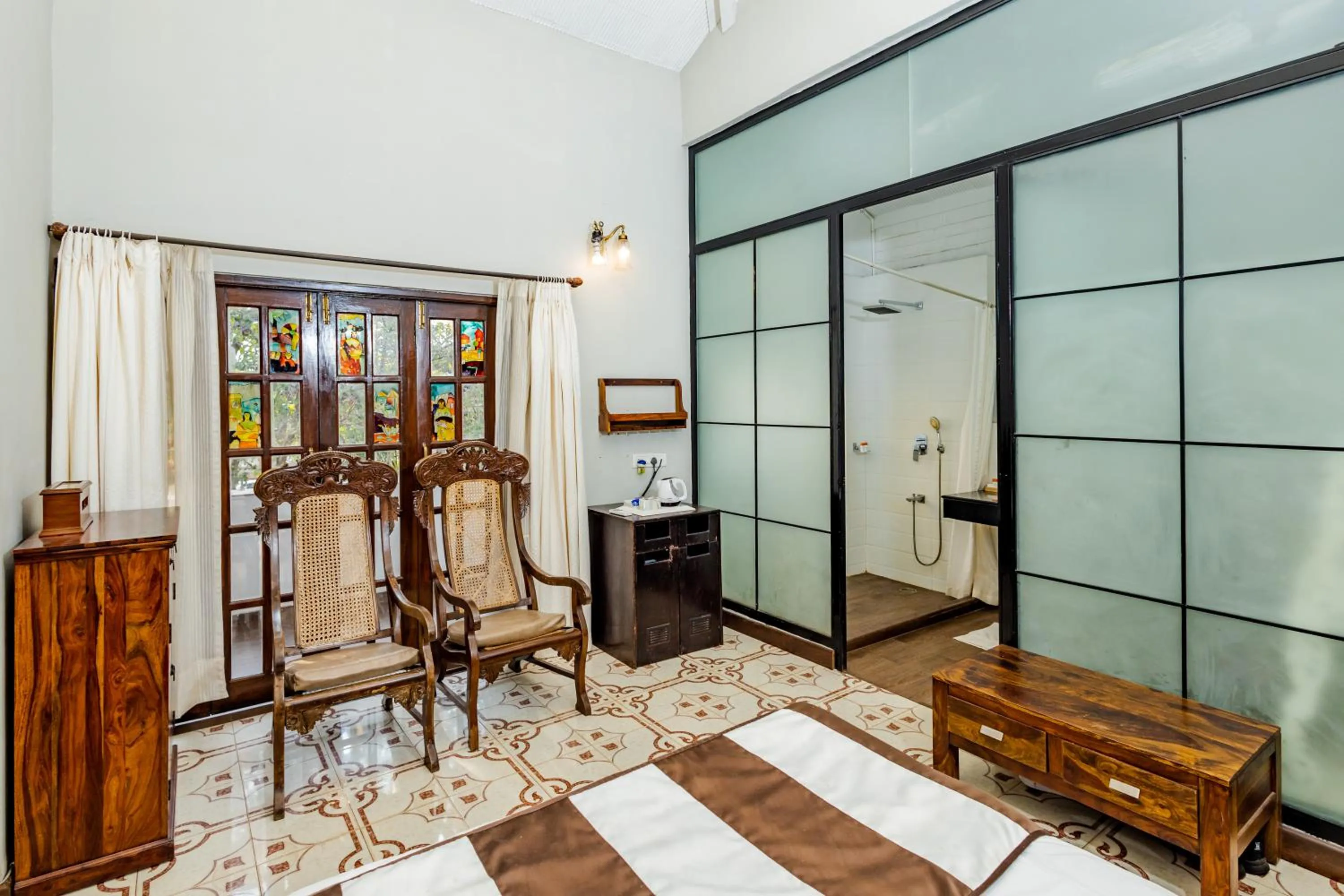 View (from property/room), Bed in The Tamarind Hotel - A Boutique Heritage Stay, Anjuna - Goa