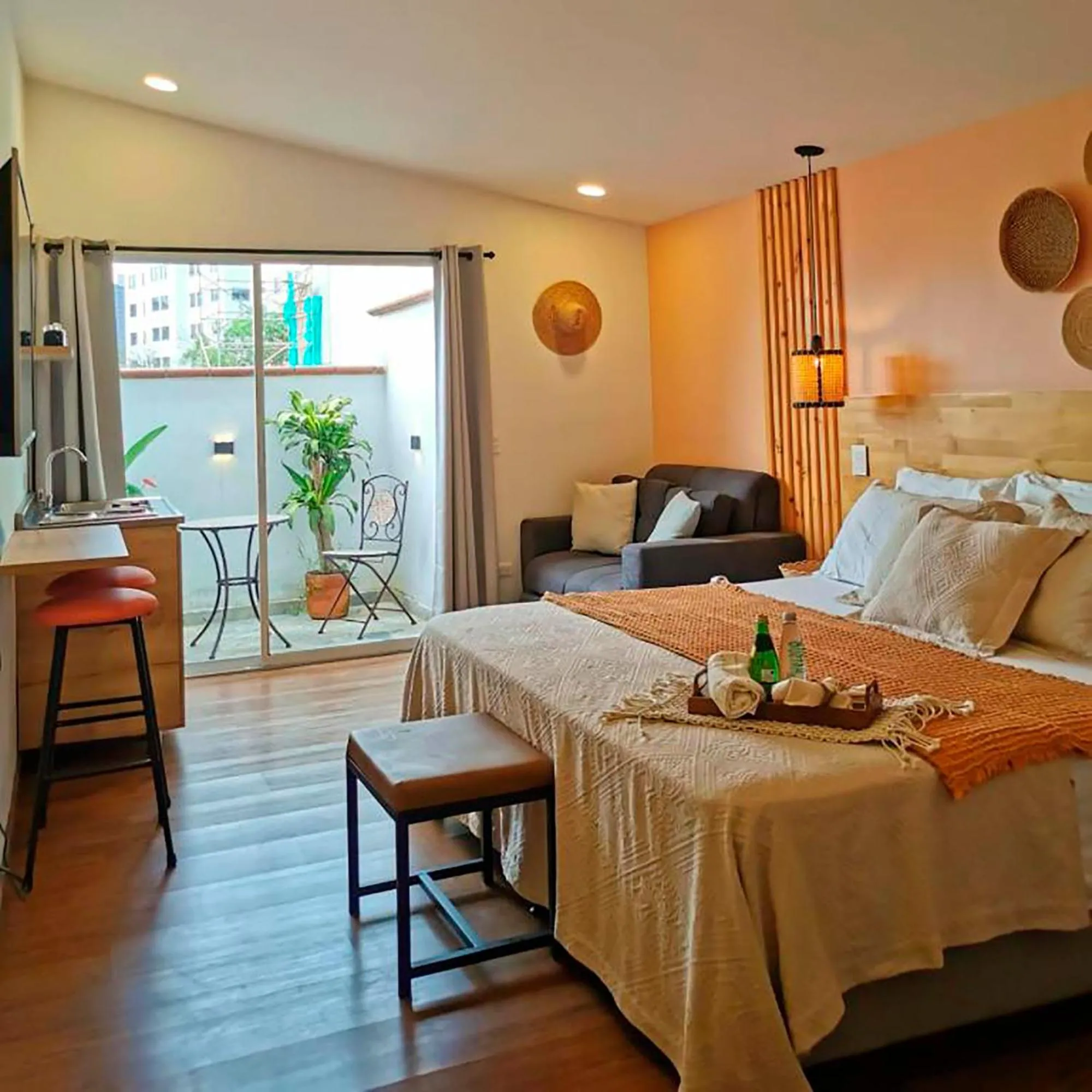 Bed in La Martina Boutique Hotel