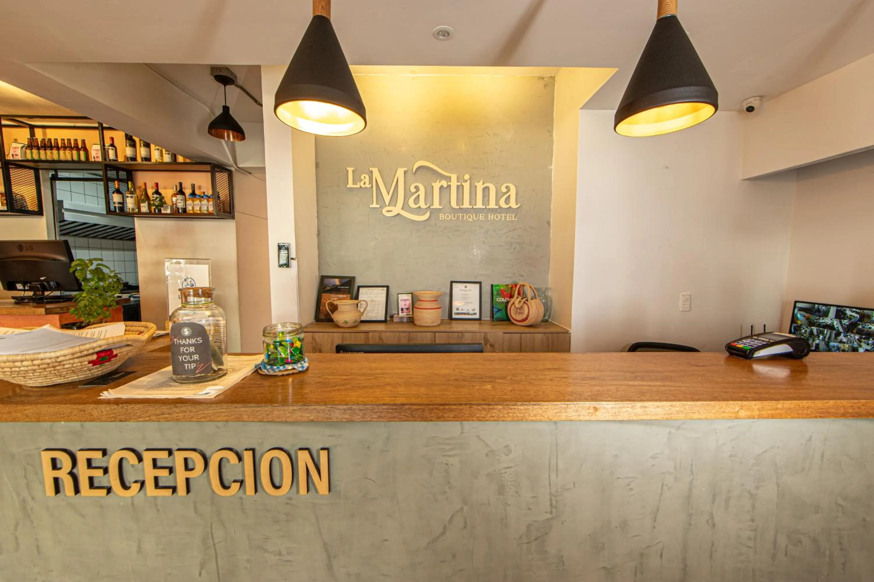 Lobby or reception in La Martina Boutique Hotel