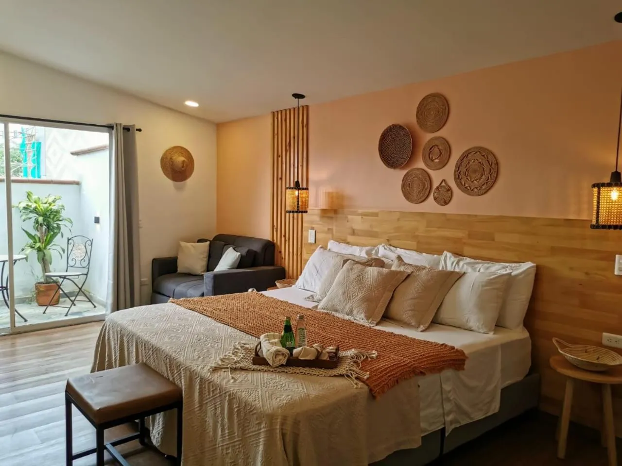 Bed in La Martina Boutique Hotel