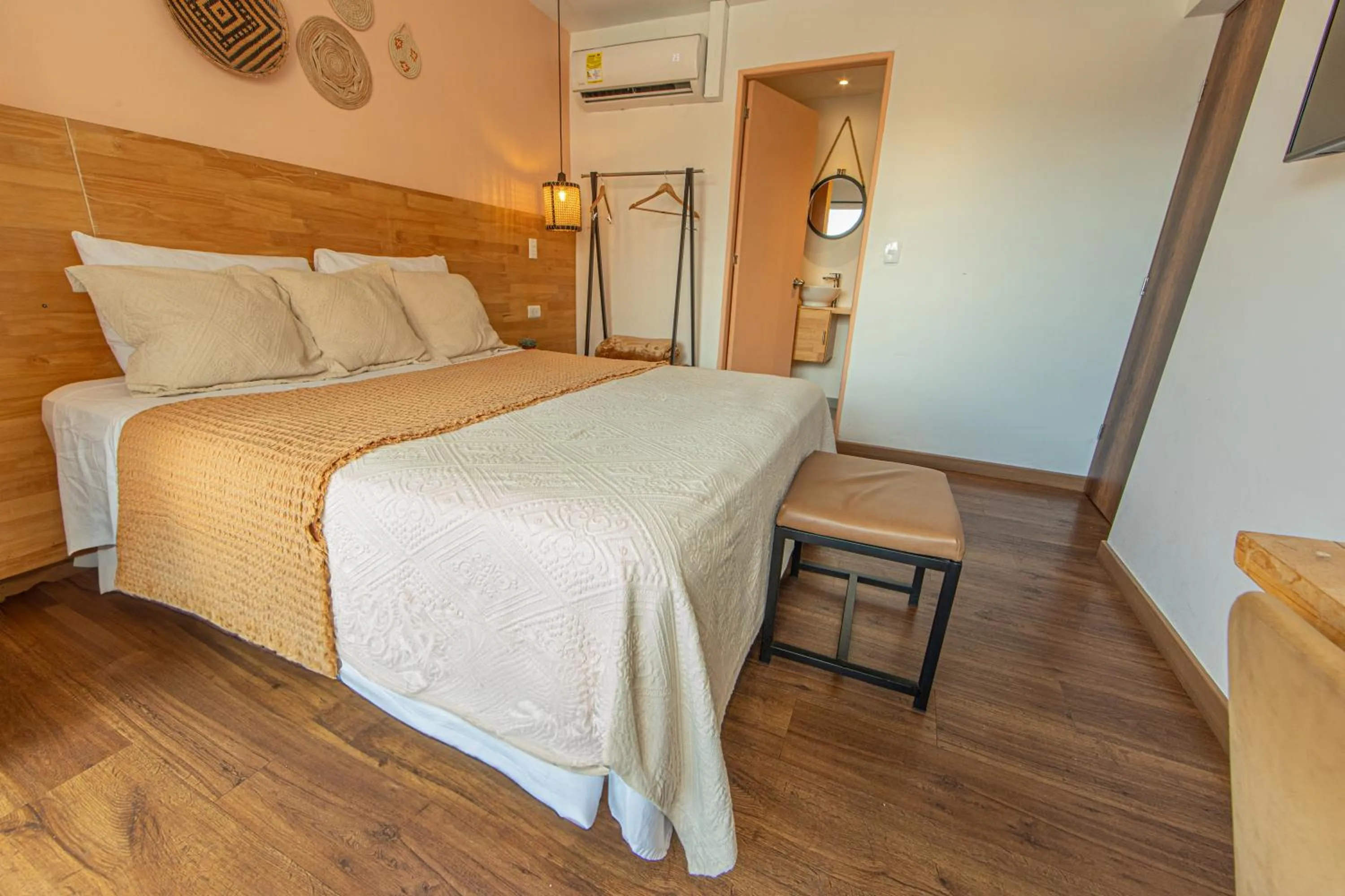 Bed in La Martina Boutique Hotel