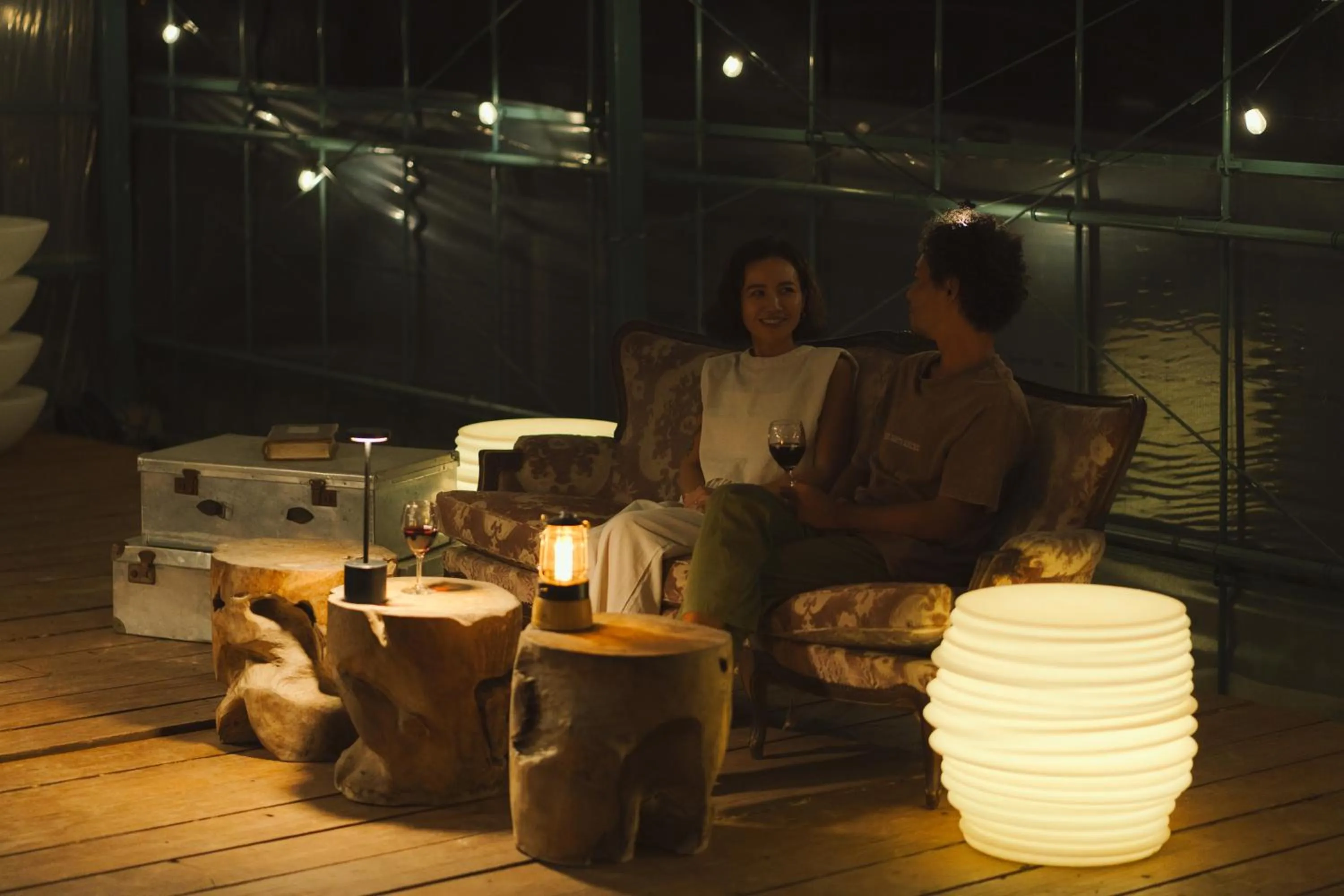 Lounge or bar in BLANC MIYAKOJIMA 旧RuGu Glamping Resort