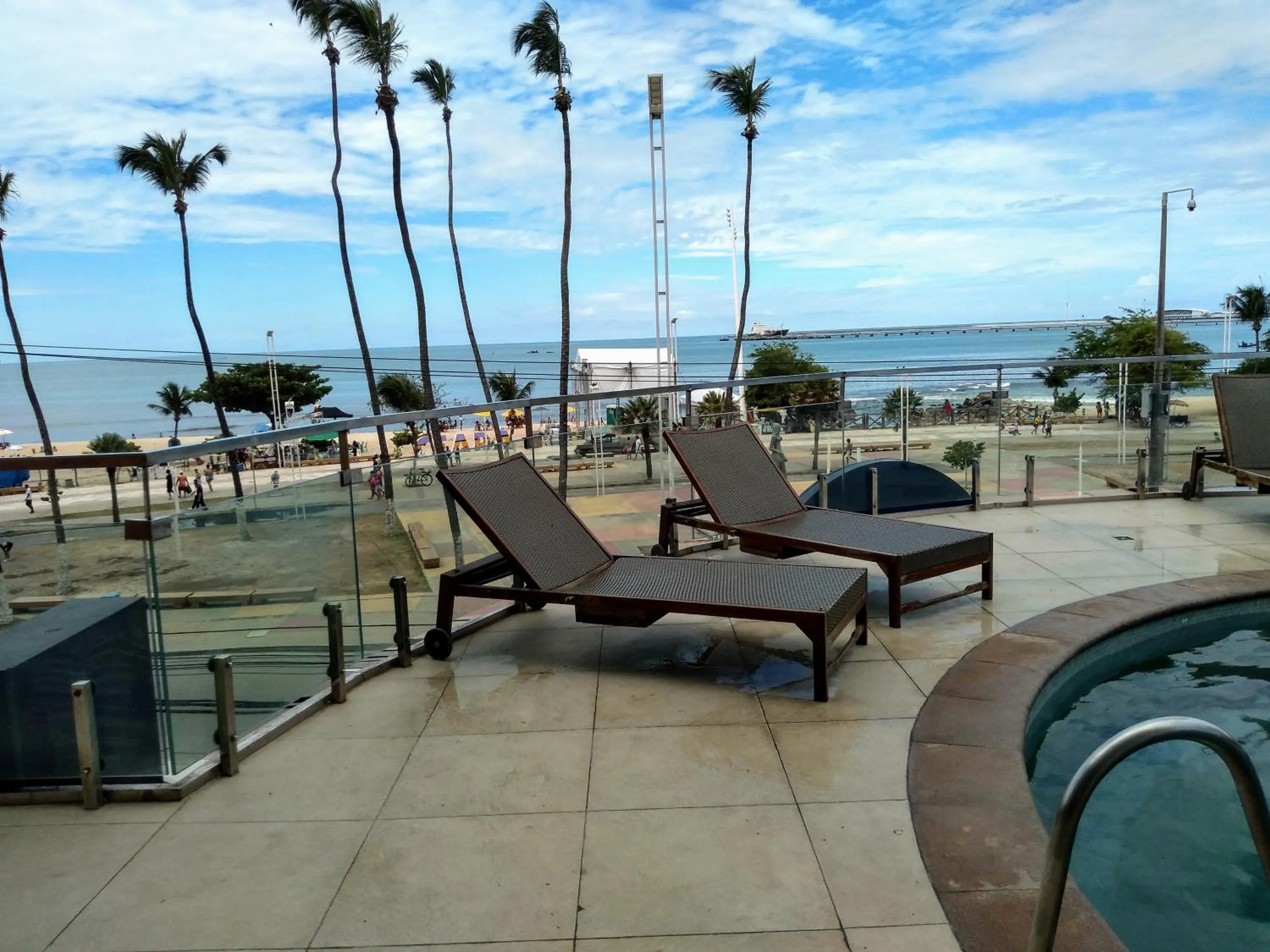 Balcony/Terrace in Iracema Flat 2102 Beira Mar