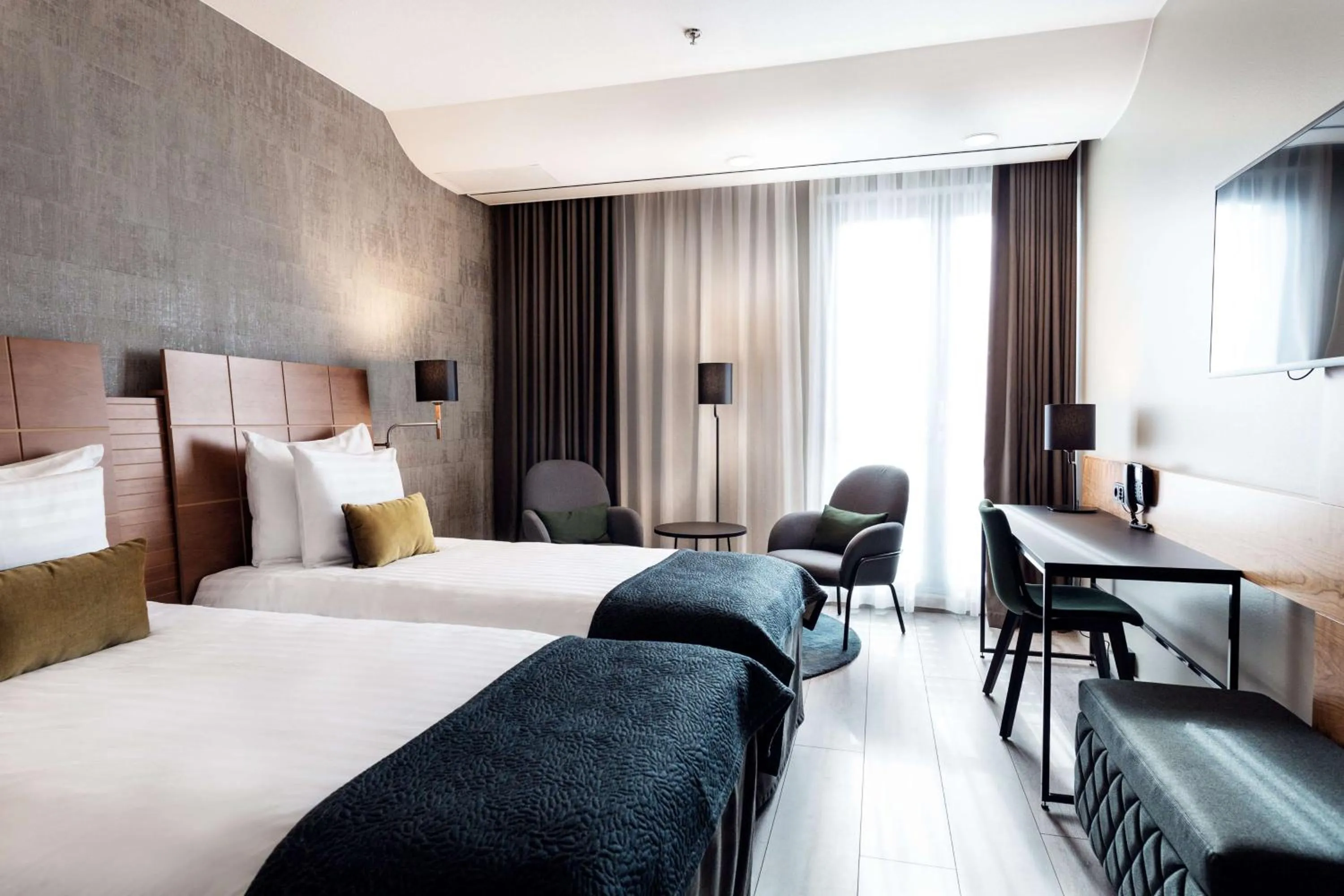 Bedroom, Bed in Scandic Simonkenttä