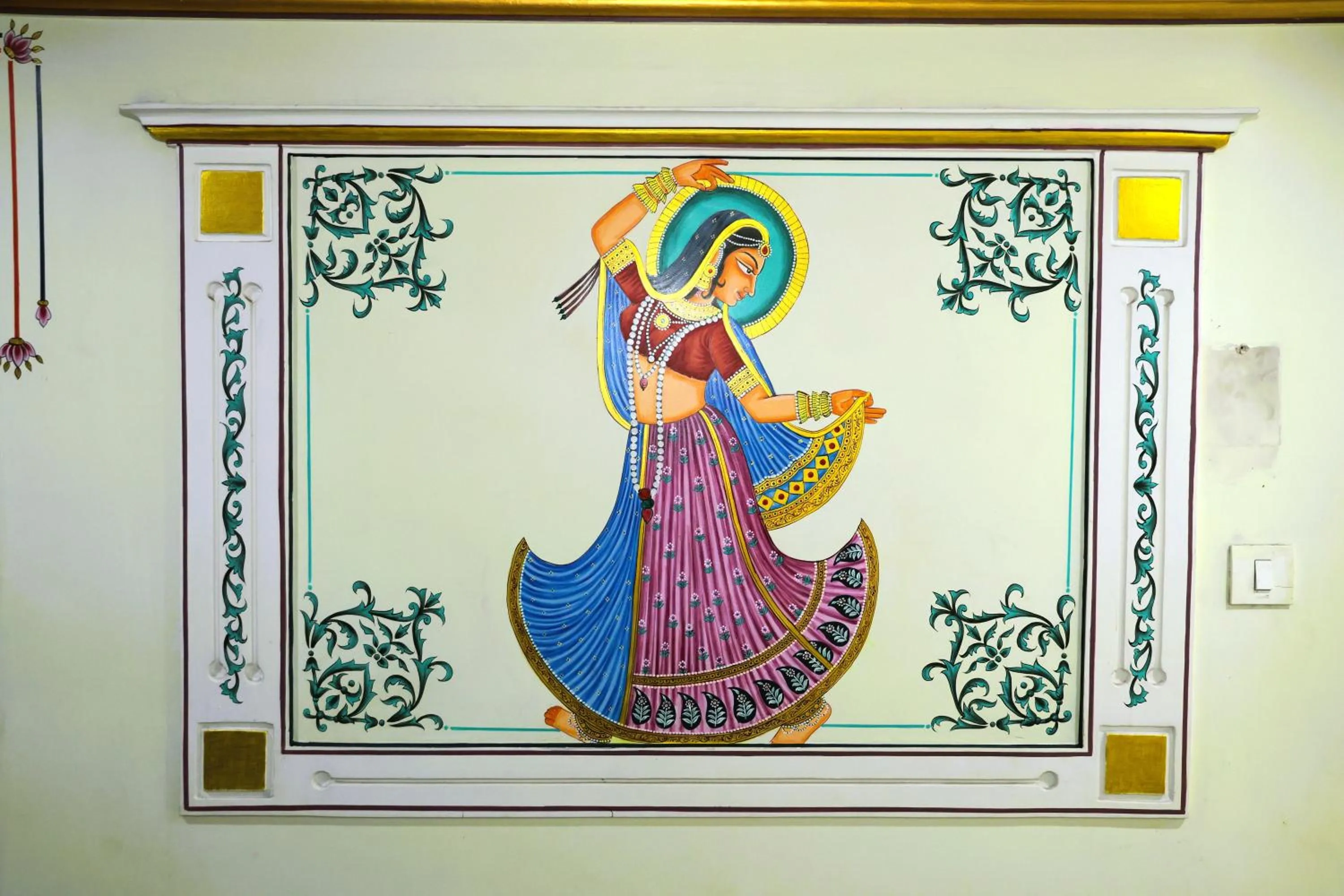 Decorative detail in Hotel Pulse Inn- Near Jaipur Railway Station