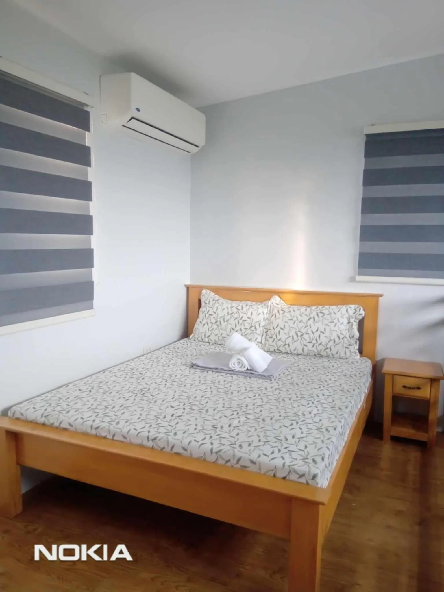 Bed in Grae’s Apartelle