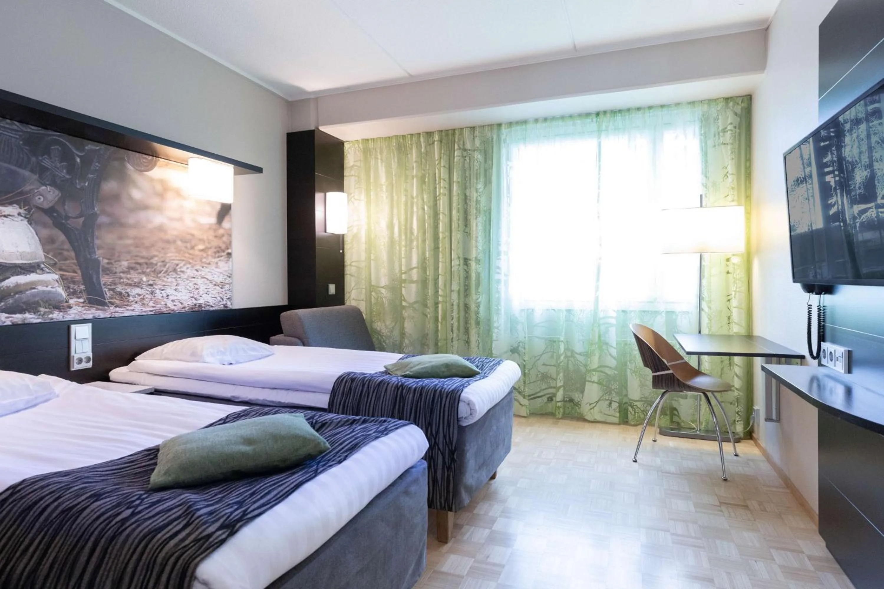 Bedroom, Bed in Scandic Tampere Hämeenpuisto