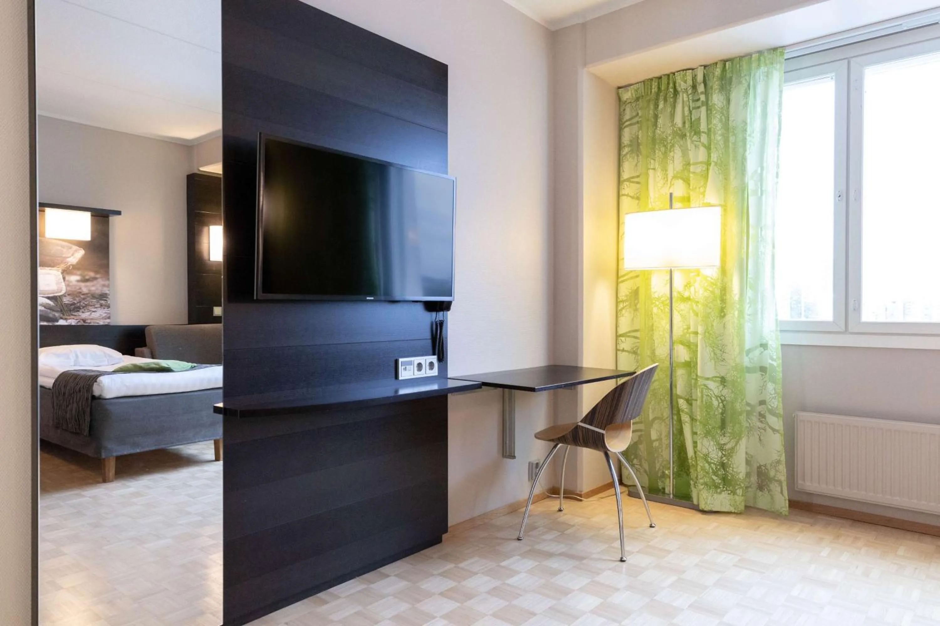 Photo of the whole room, Bed in Scandic Tampere Hämeenpuisto