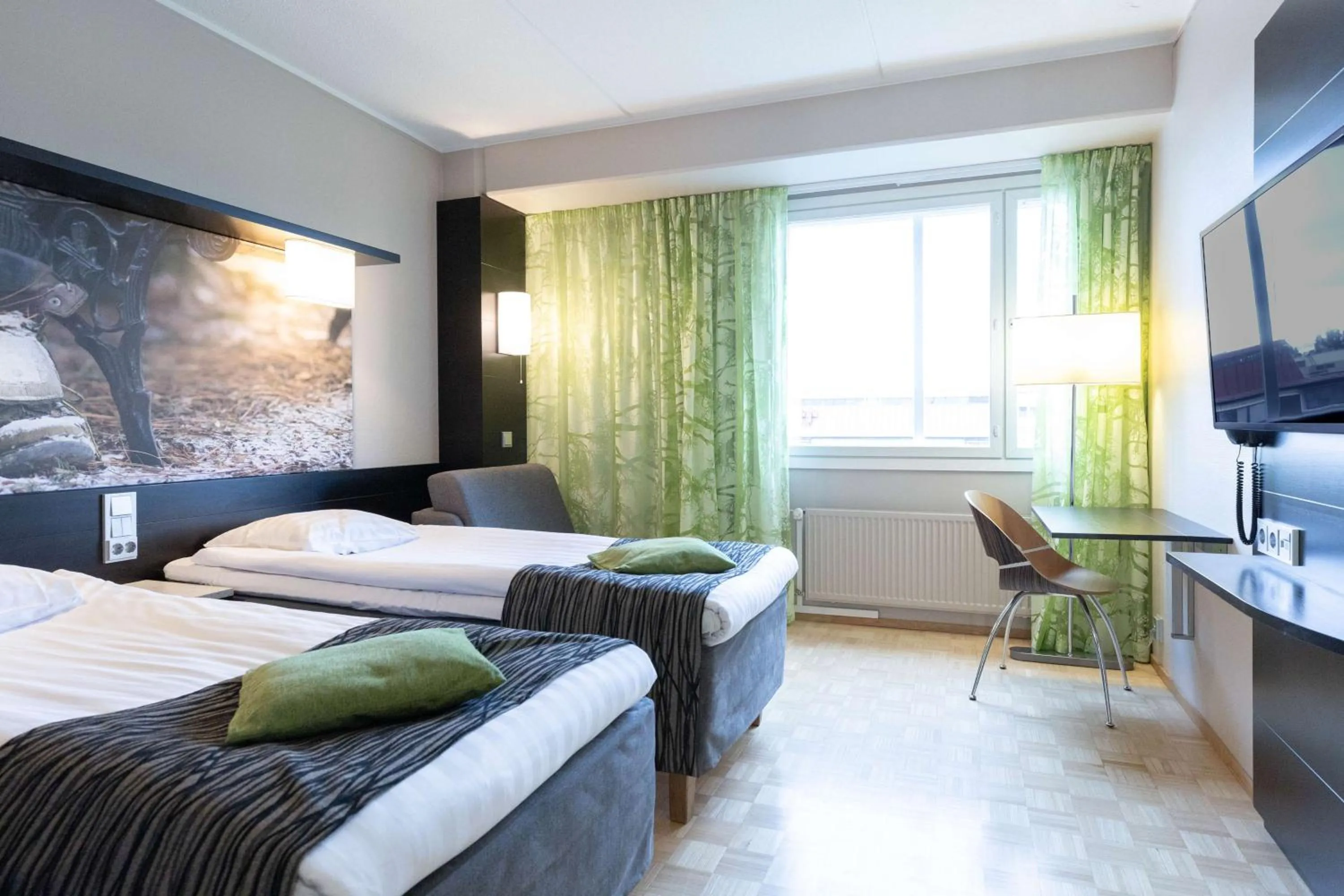 Bedroom, Bed in Scandic Tampere Hämeenpuisto