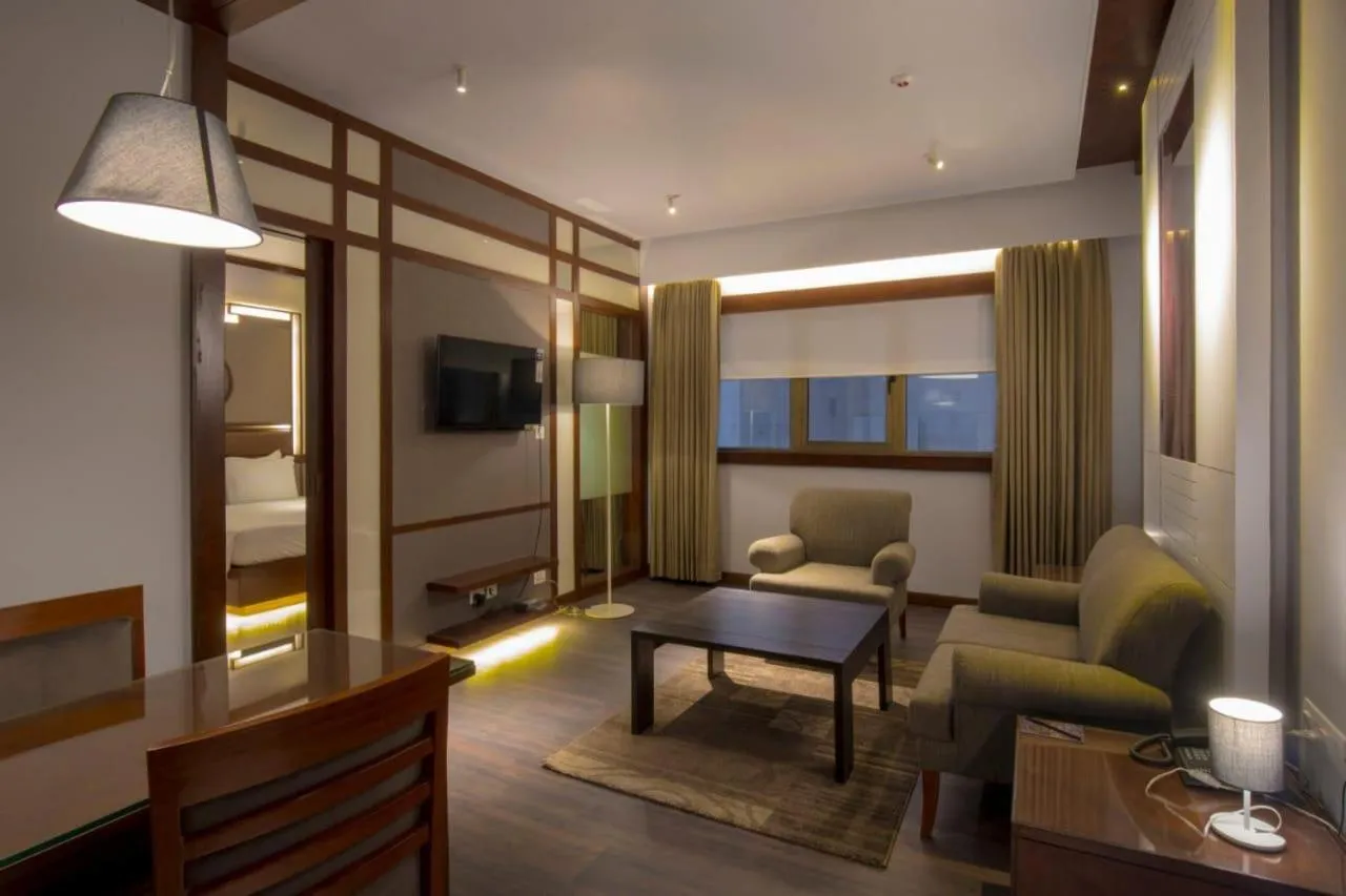 Living room, Bed in Zone By The Park Kolkata, Newtown