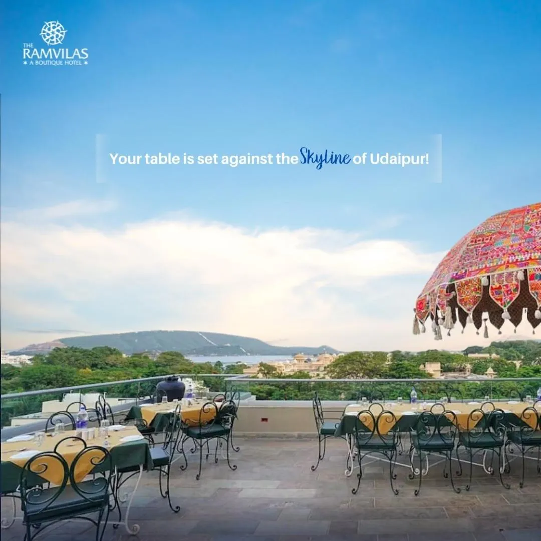 Restaurant/places to eat in The Ramvilas - A Rooftop Pichola Lake View Hotel