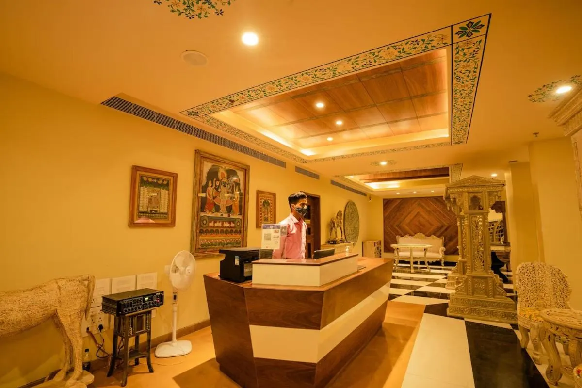 Lobby or reception in The Ramvilas - A Rooftop Pichola Lake View Hotel