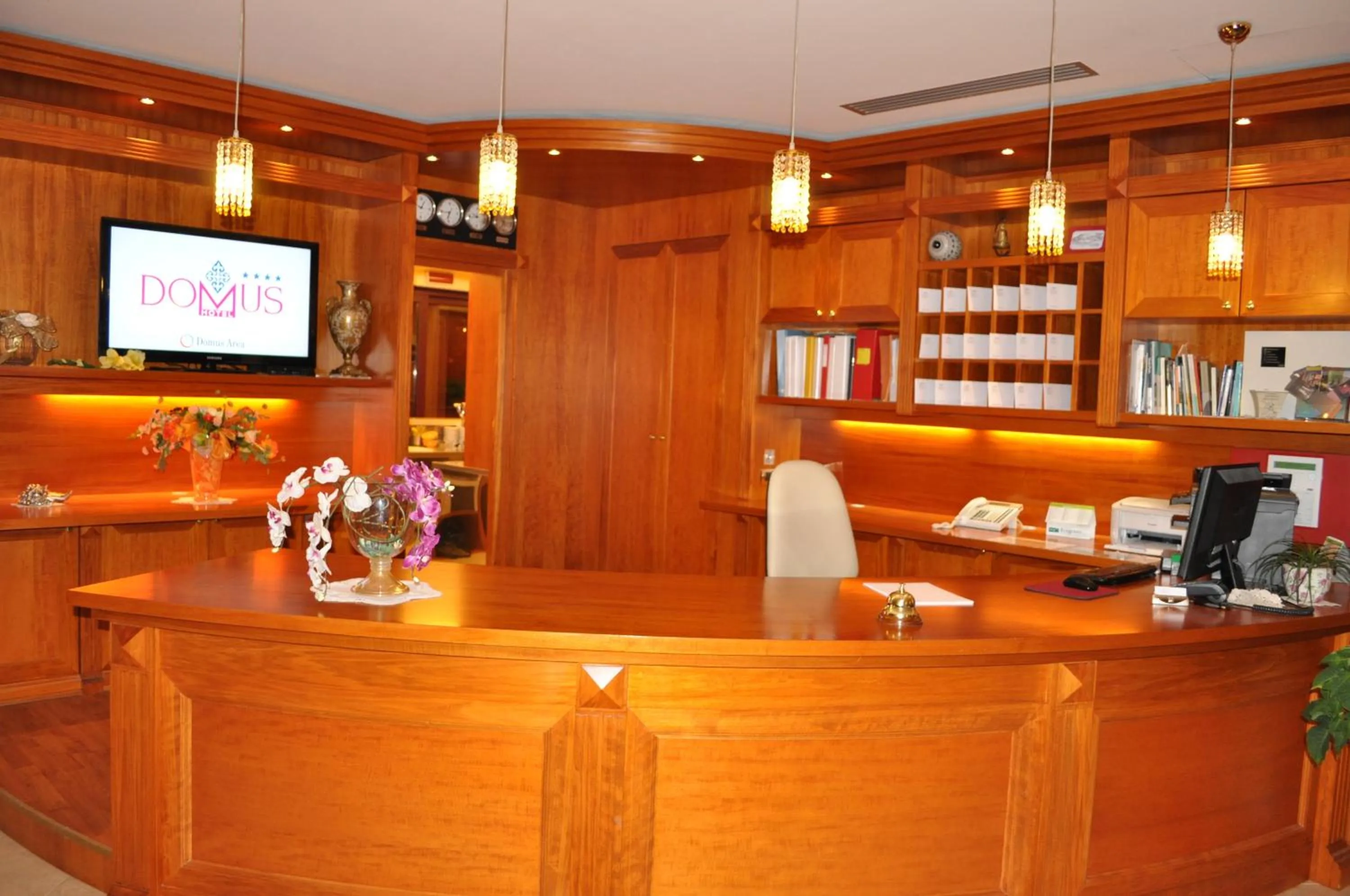 Lobby or reception in Domus Hotel