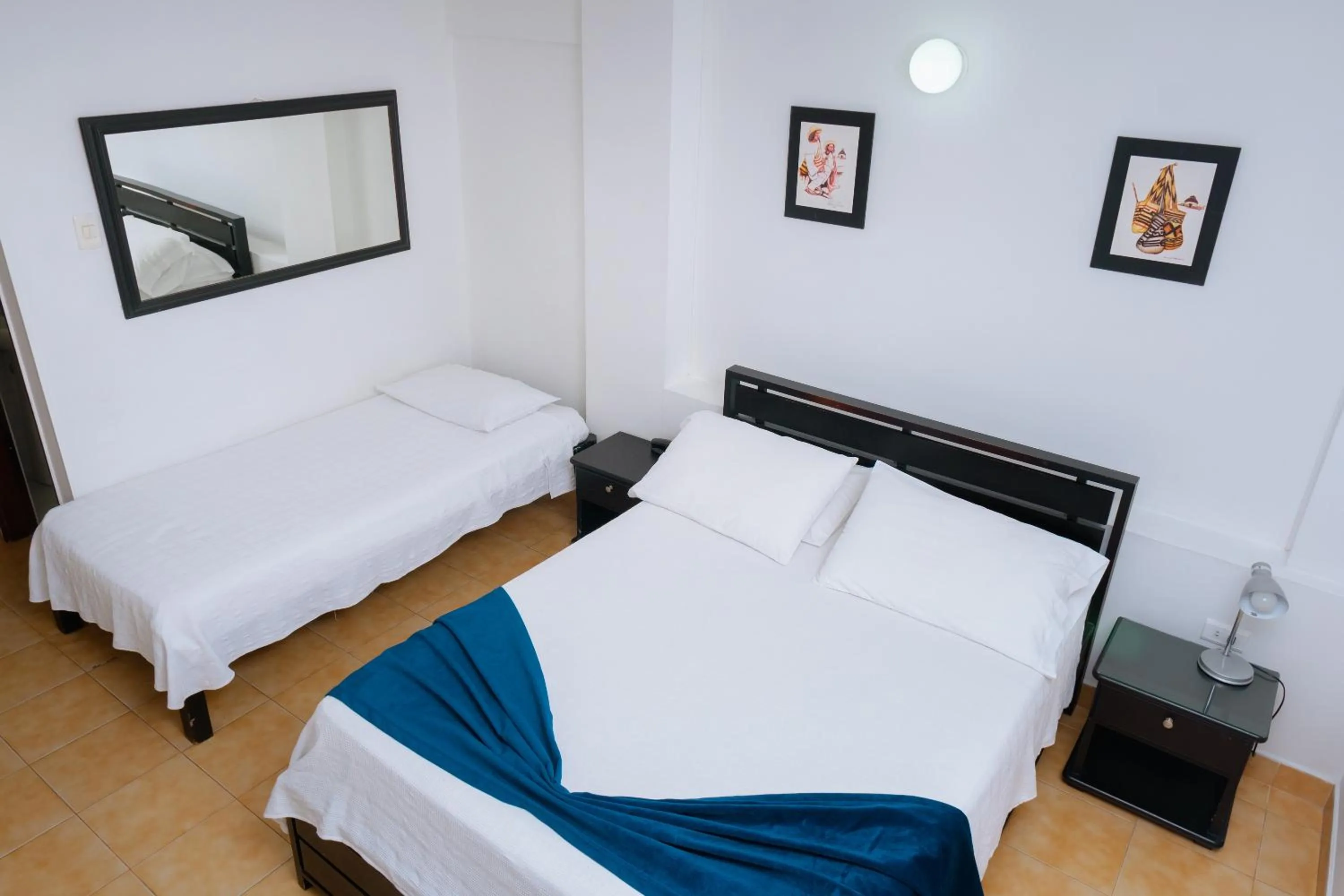 Bed in Hotel Edmar