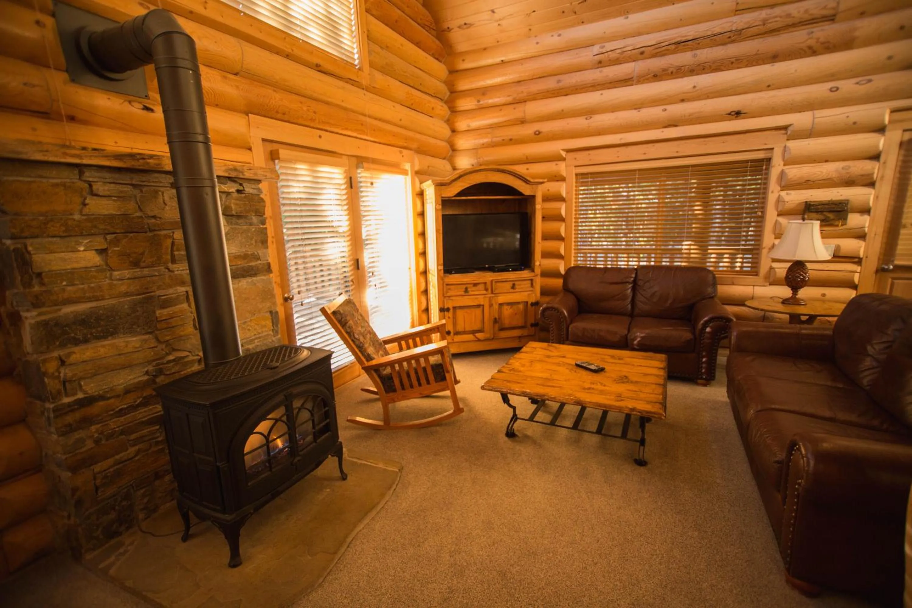 Living room in The Pines at Island Park