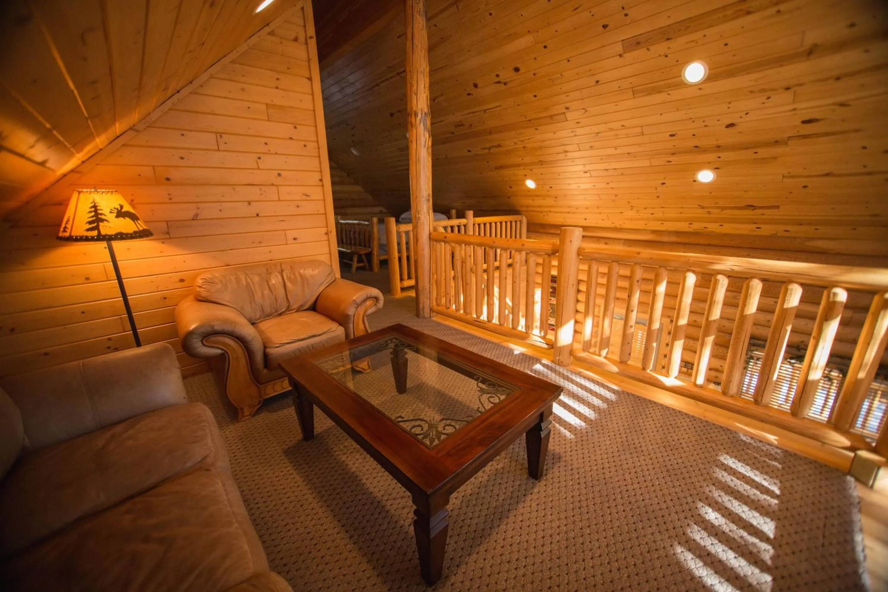 Seating area in The Pines at Island Park