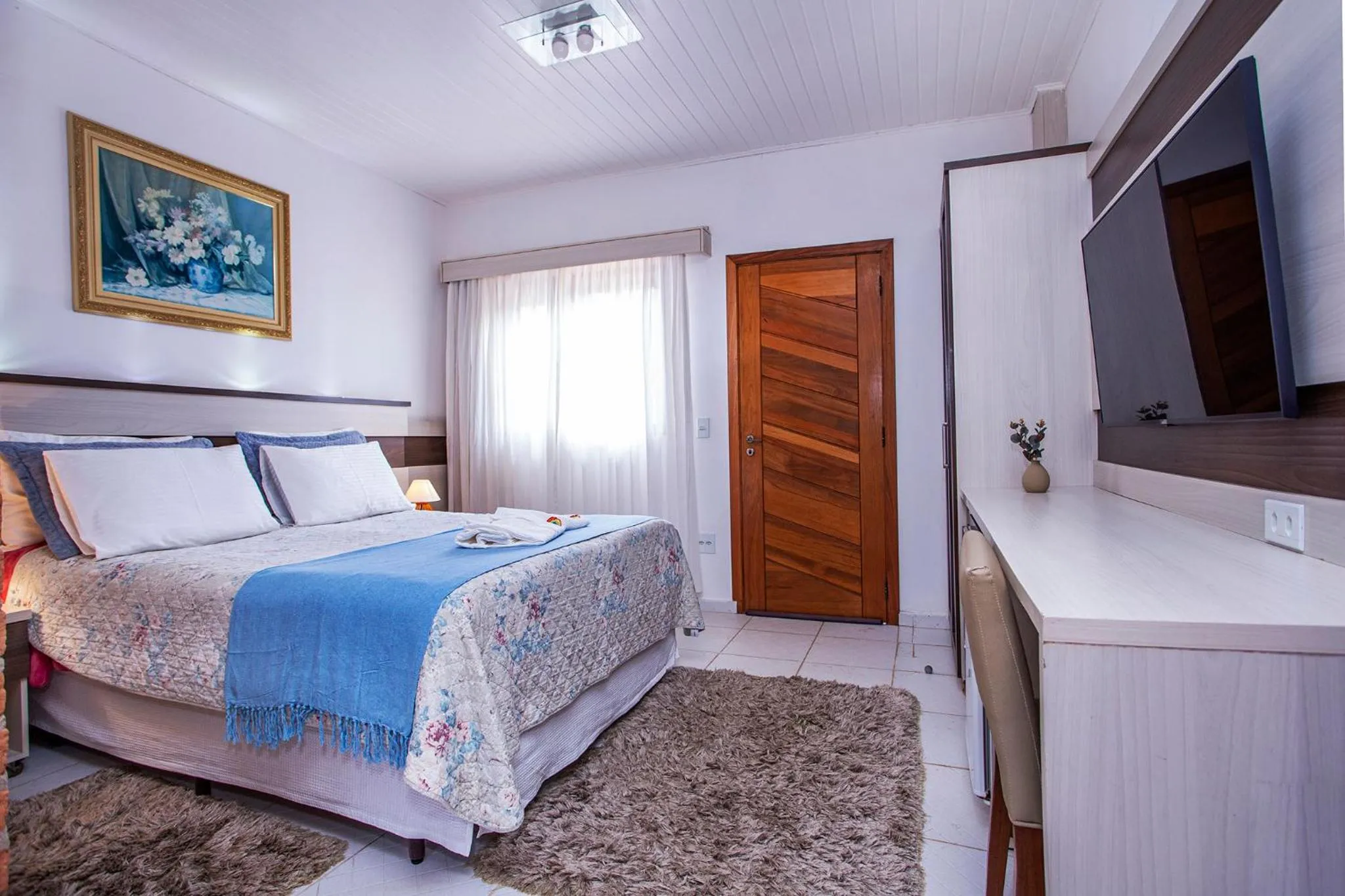 Bed in Pousada das Videiras