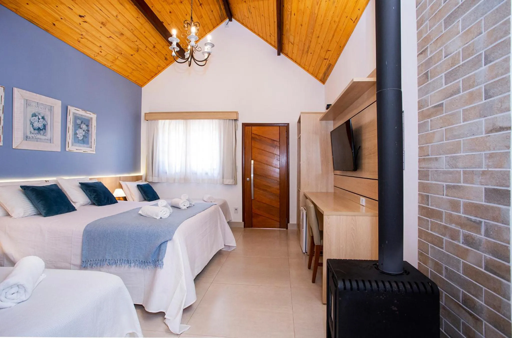 TV and multimedia, Bed in Pousada das Videiras