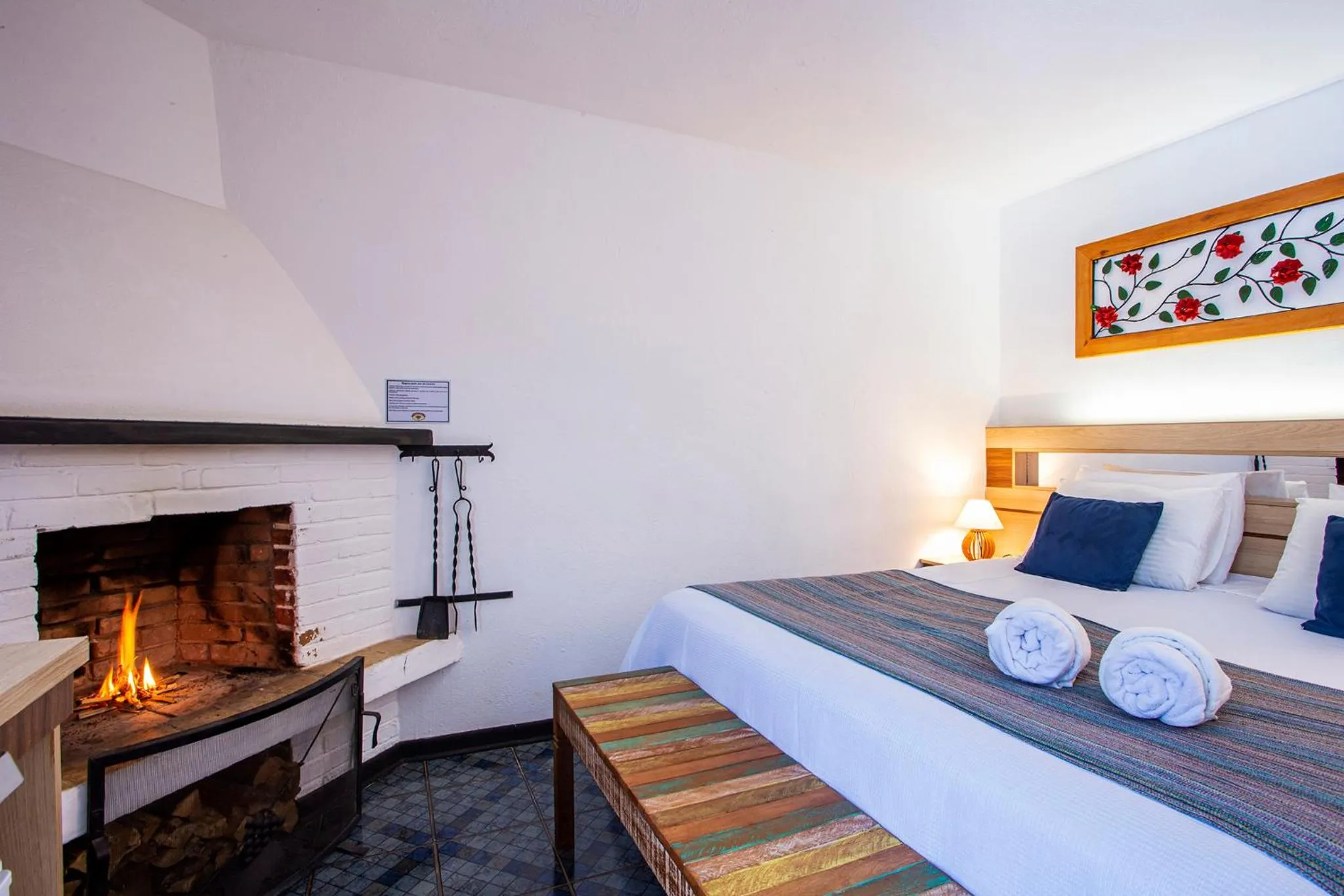 Bed in Pousada das Videiras