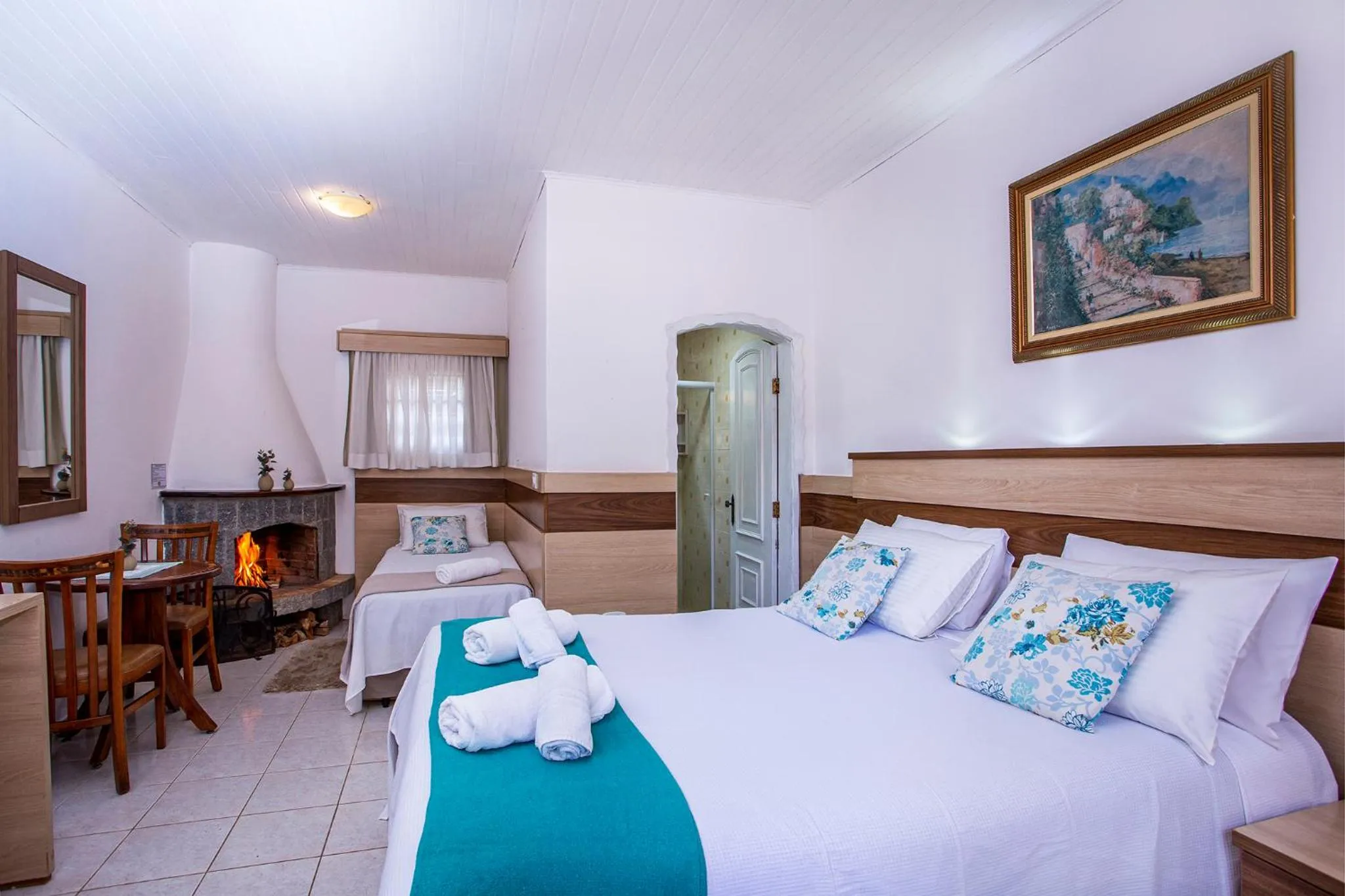 Bed in Pousada das Videiras