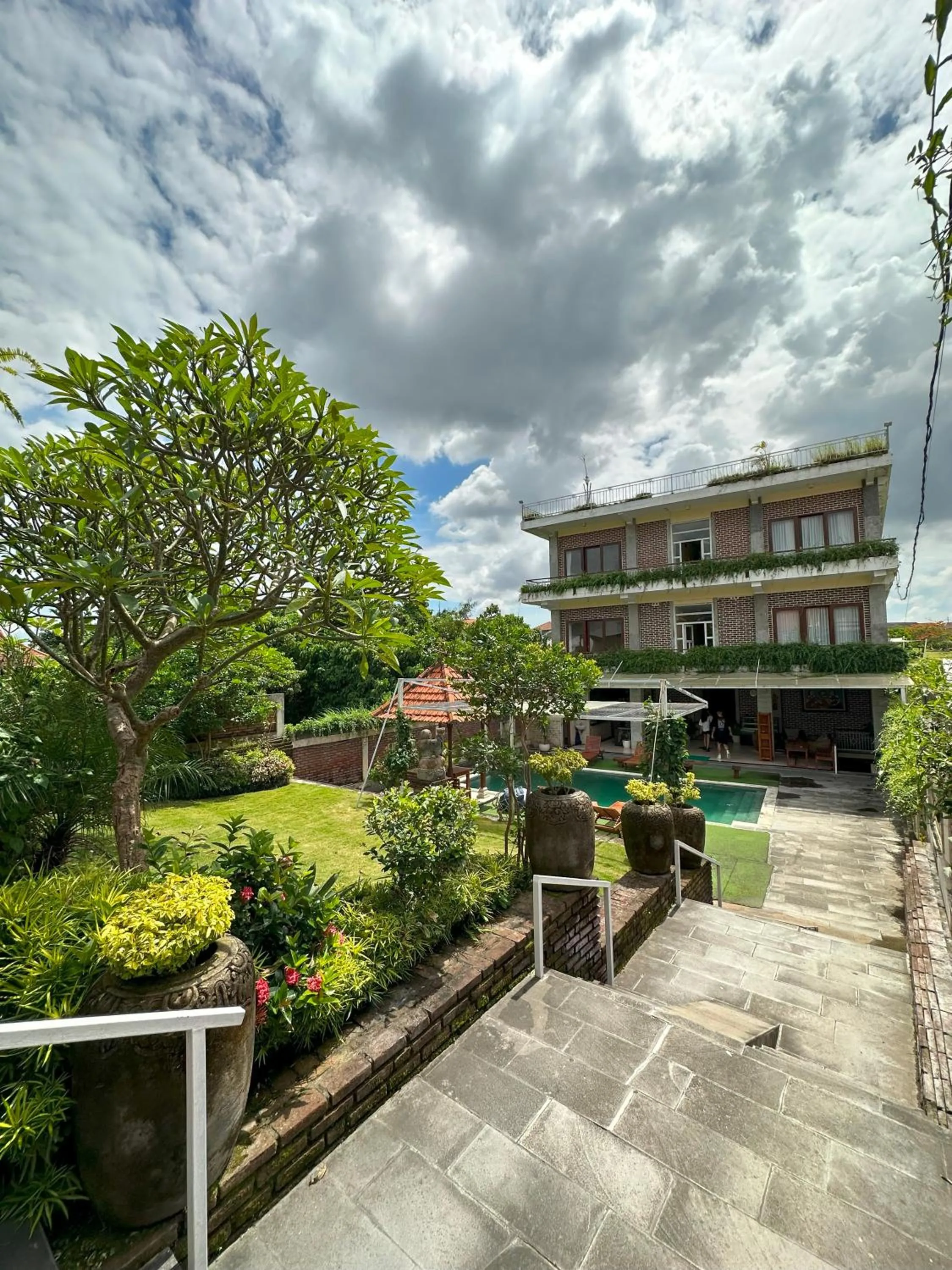 Property building in Oka's Guest House Canggu