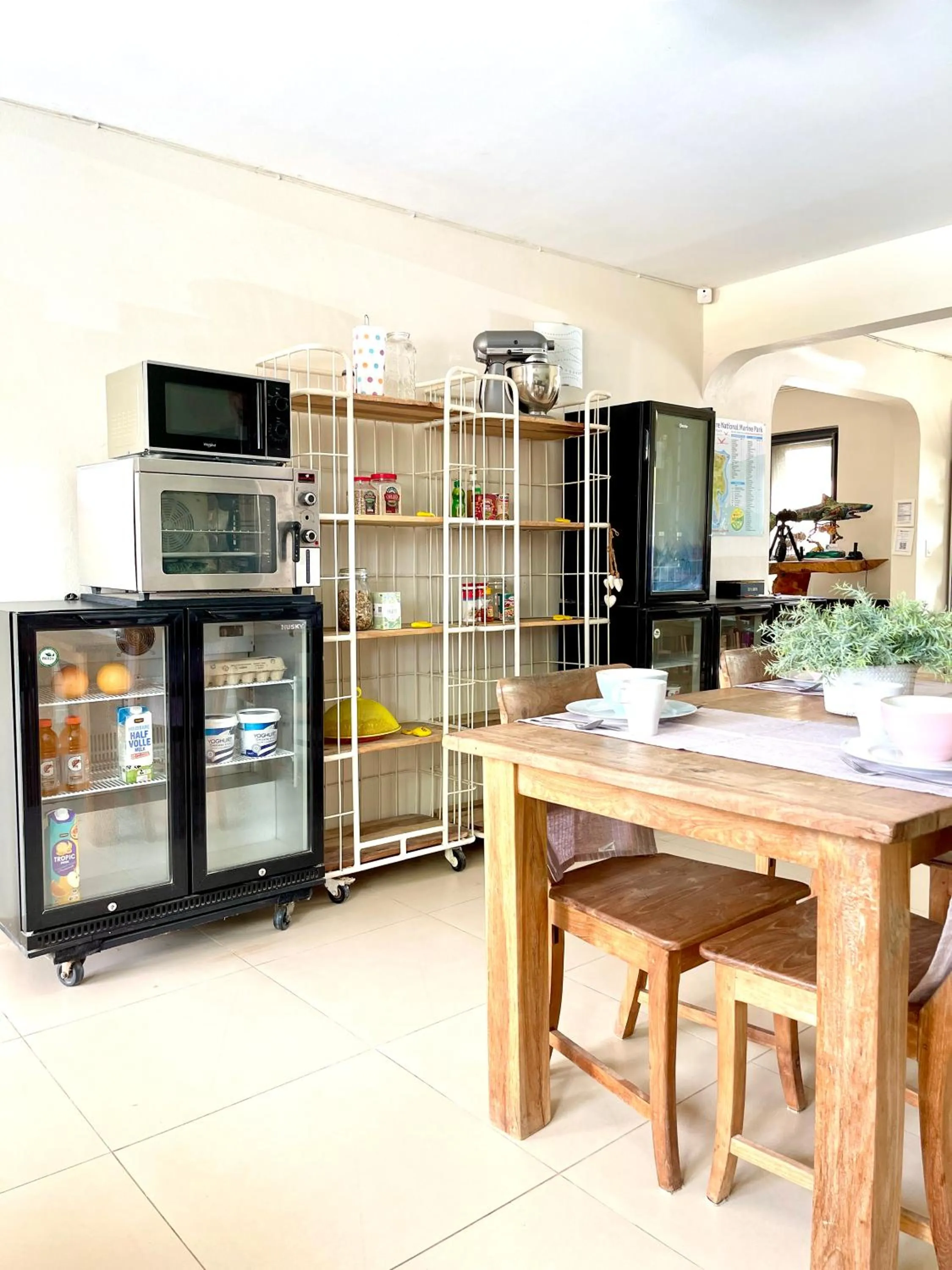 Communal kitchen in Oasis guesthouse, Boutique Style Hotel