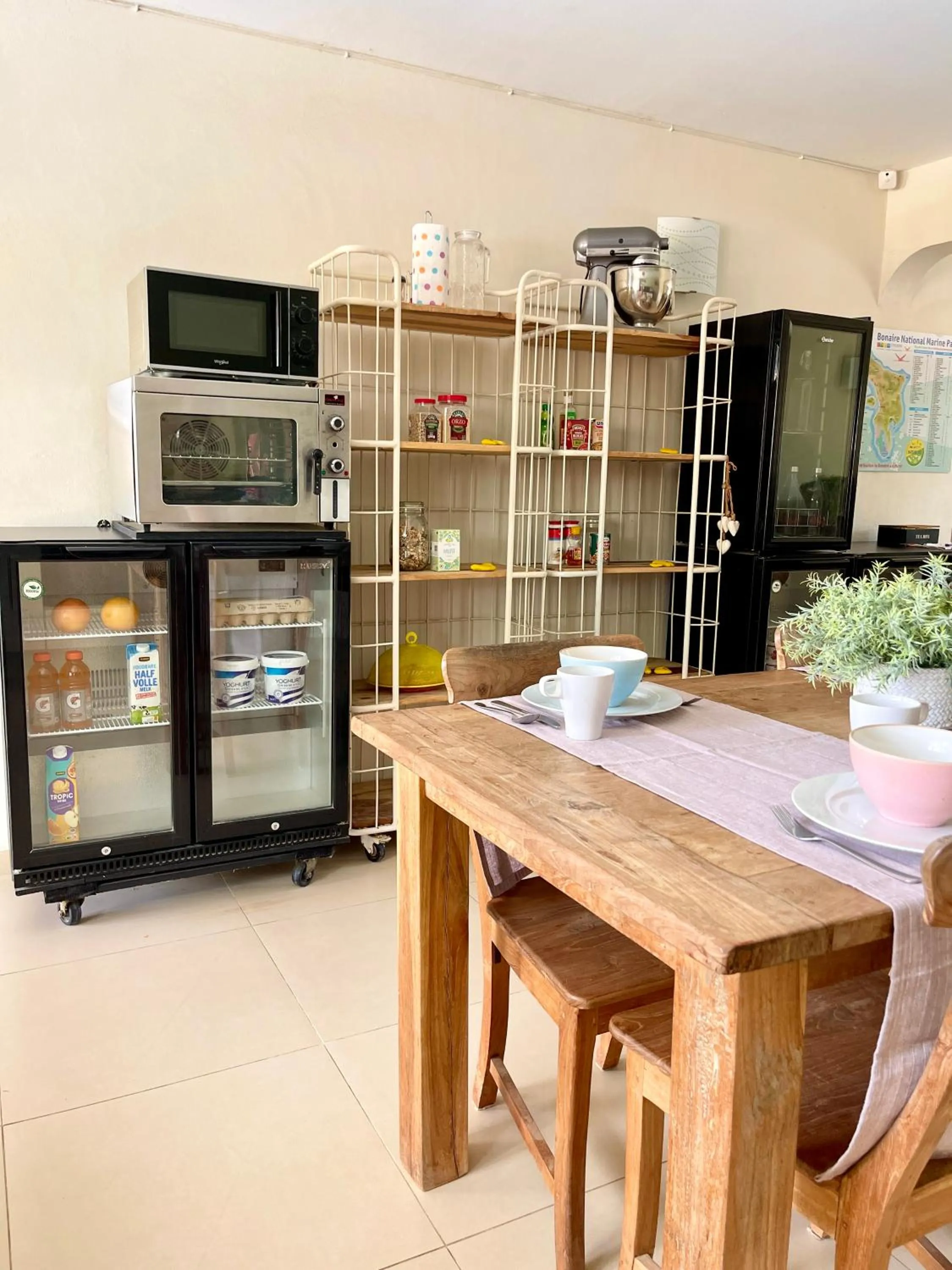 Communal kitchen in Oasis guesthouse, Boutique Style Hotel