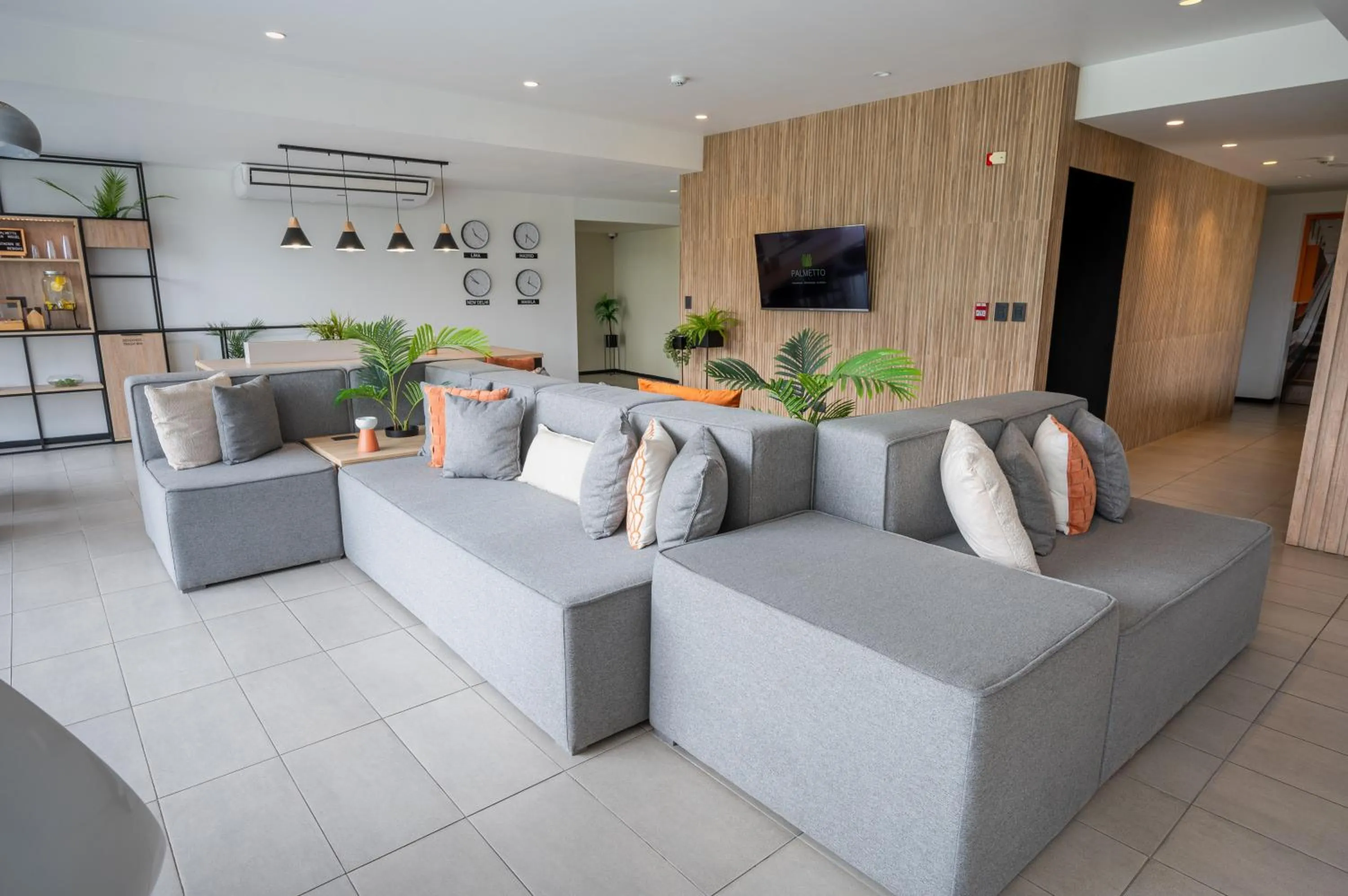 Lobby or reception in Palmetto Hotel Business San Miguel