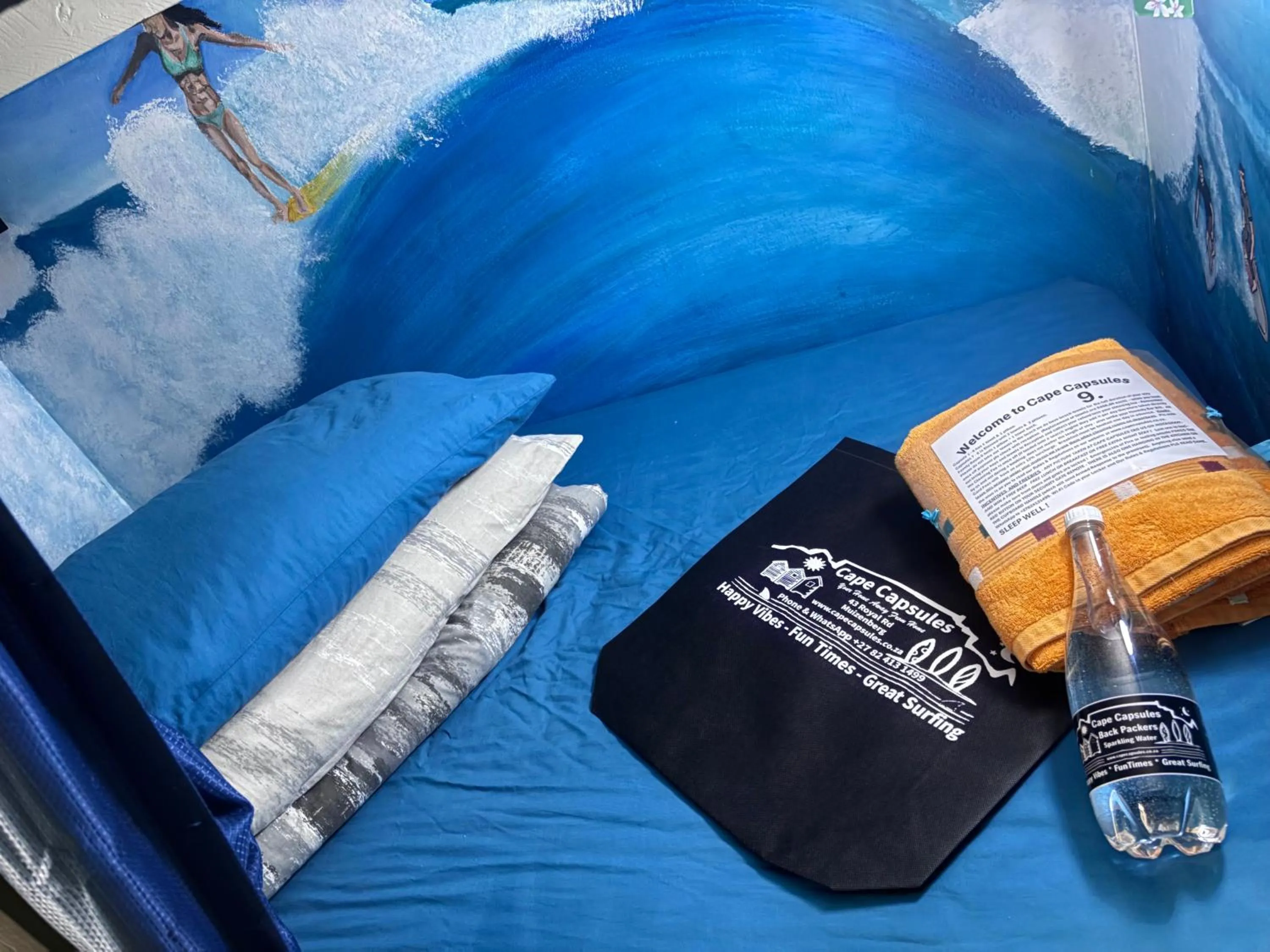 Bedroom, Bed in Cape Capsules