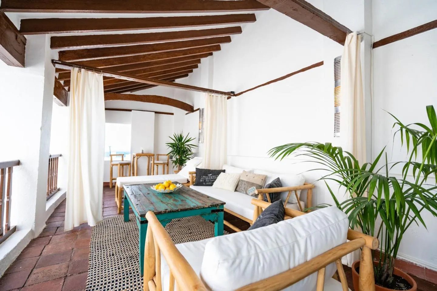 Seating area in Limonero bnb