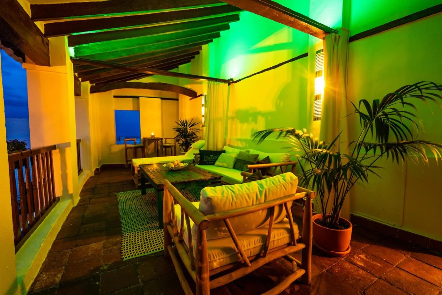 Seating area in Limonero bnb