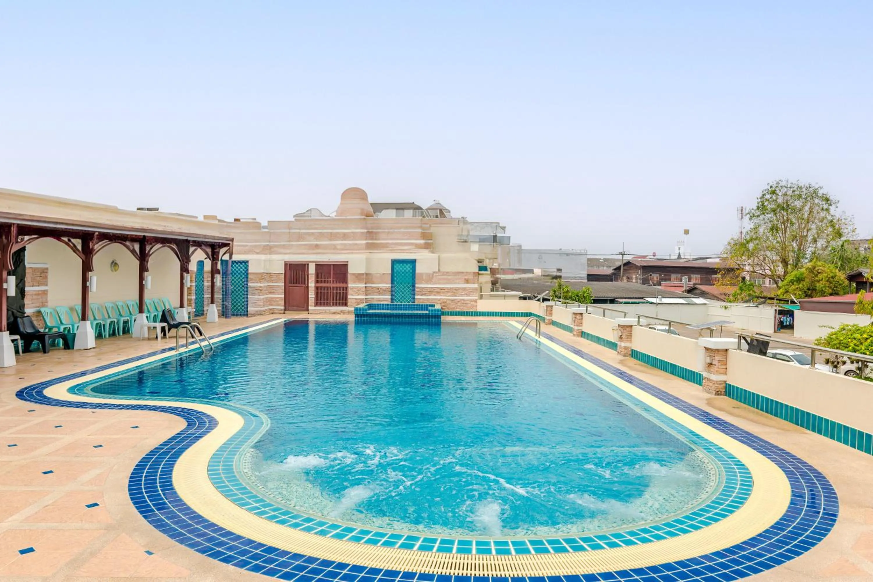 Swimming pool in Dhevaraj Hotel