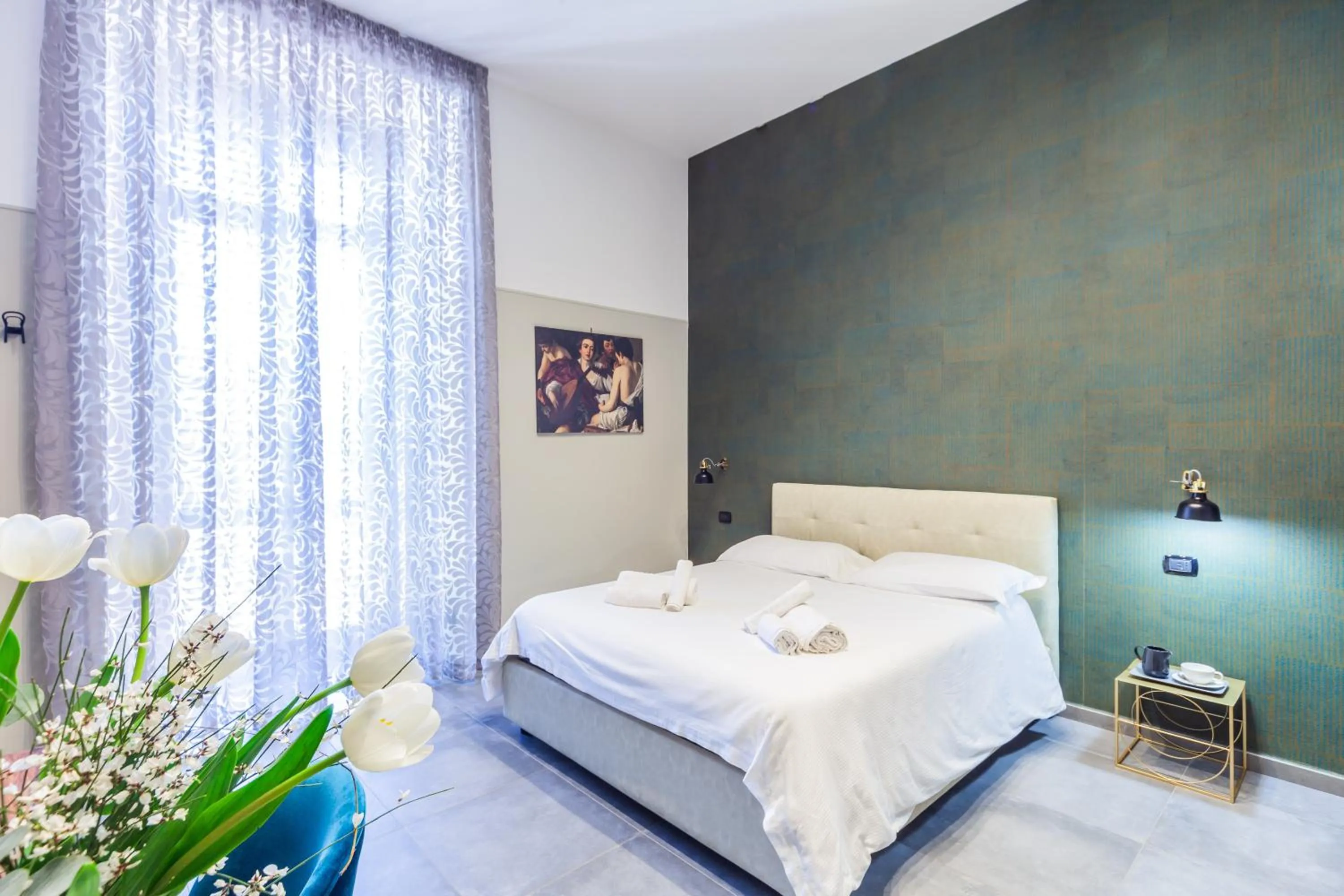 Bed in Donna Lena Relais Napoli