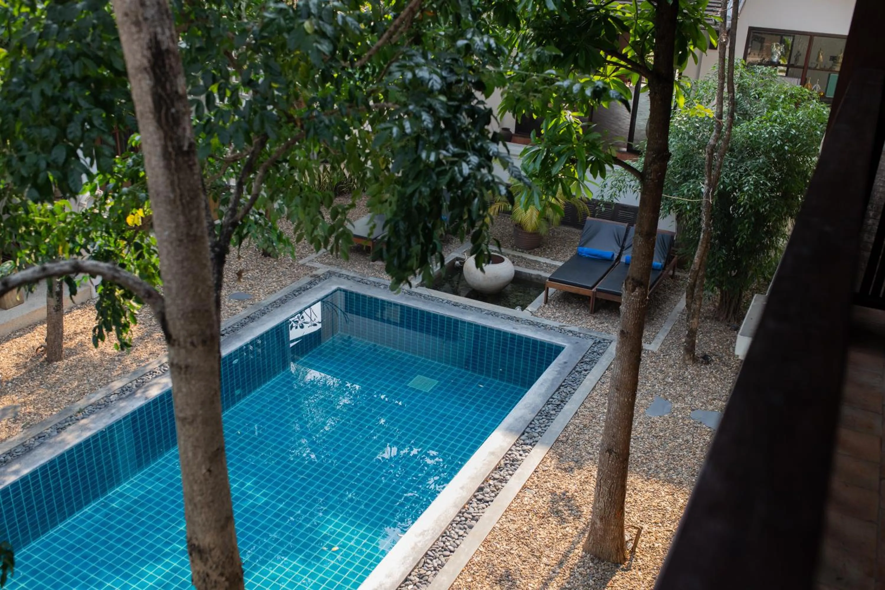 Pool view in Le Sen Boutique Hotel