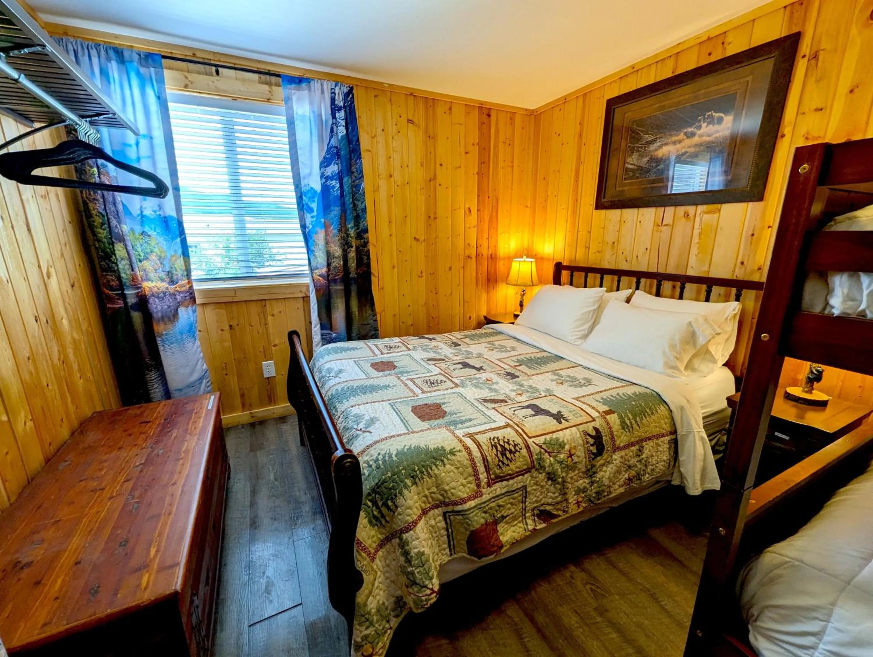 Bed in Yellowstone's Treasure Cabins