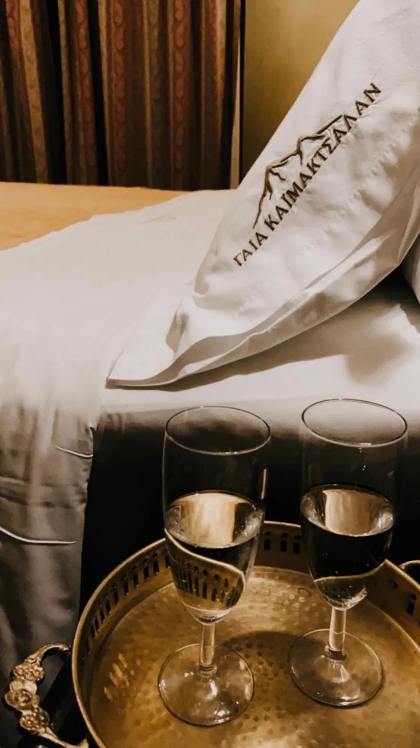 Bed in Gea Kaimaktsalan Hotel & Spa