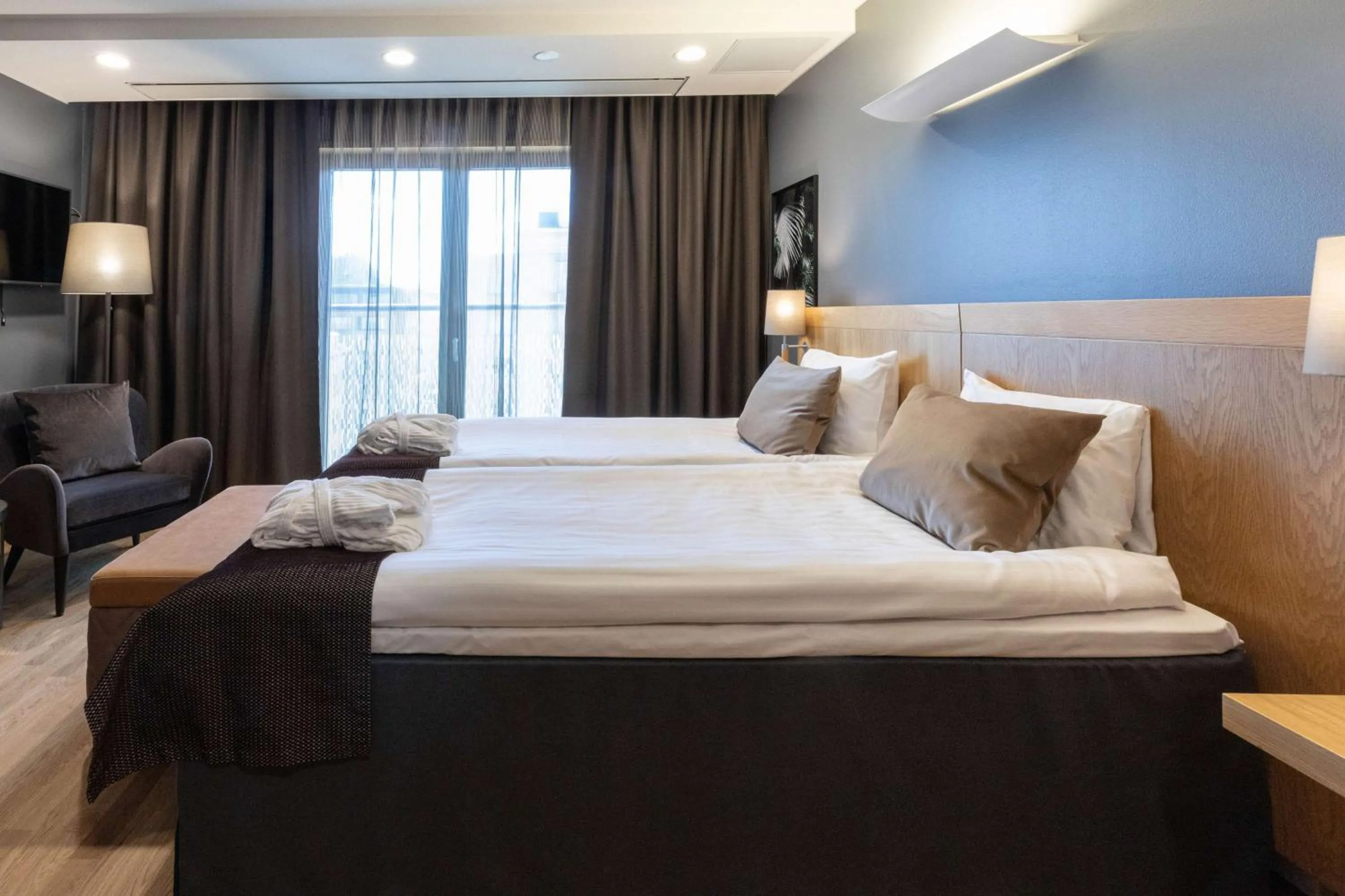 Bedroom, Bed in Scandic Tampere City