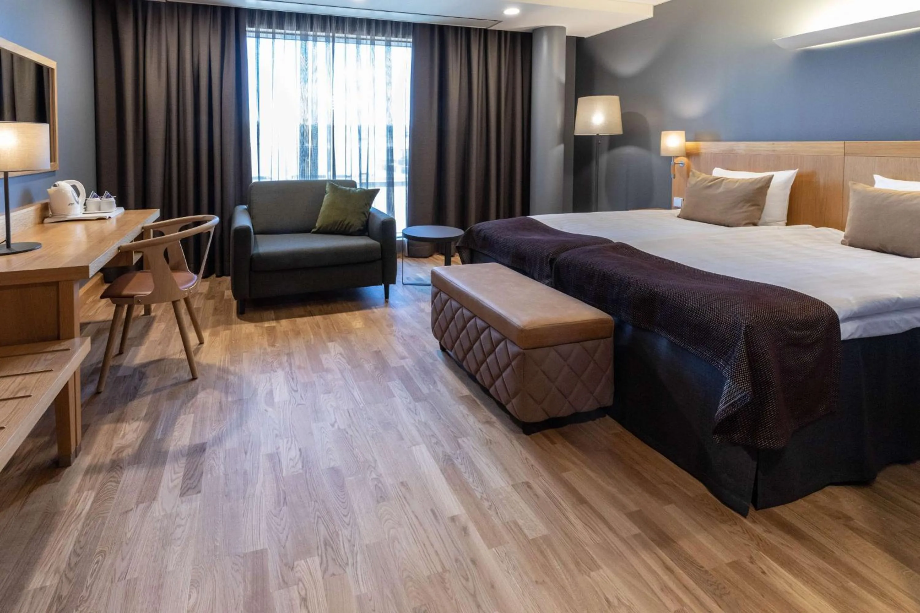 Photo of the whole room, Bed in Scandic Tampere City