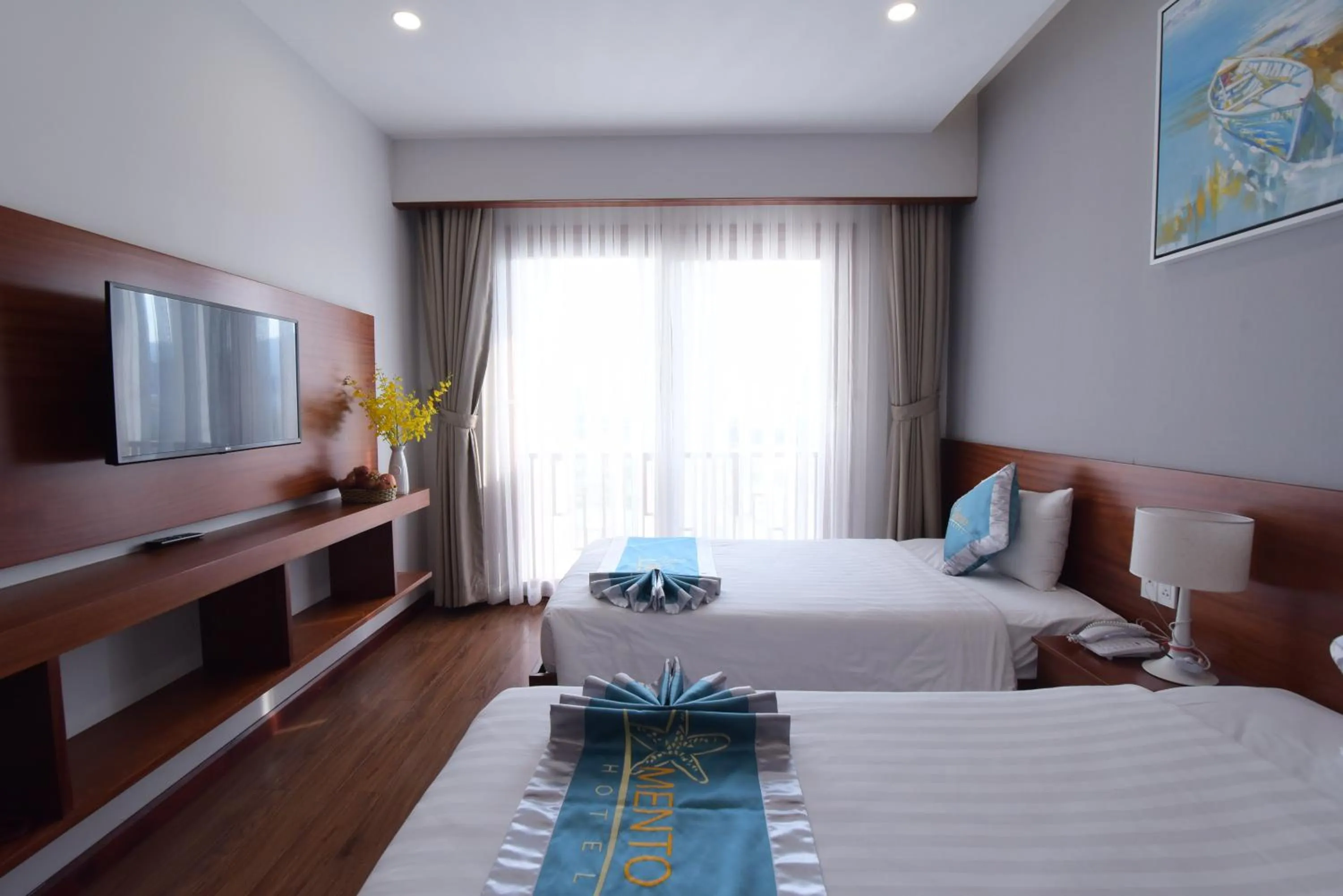 Bed in MENTO HOTEL QUY NHƠN