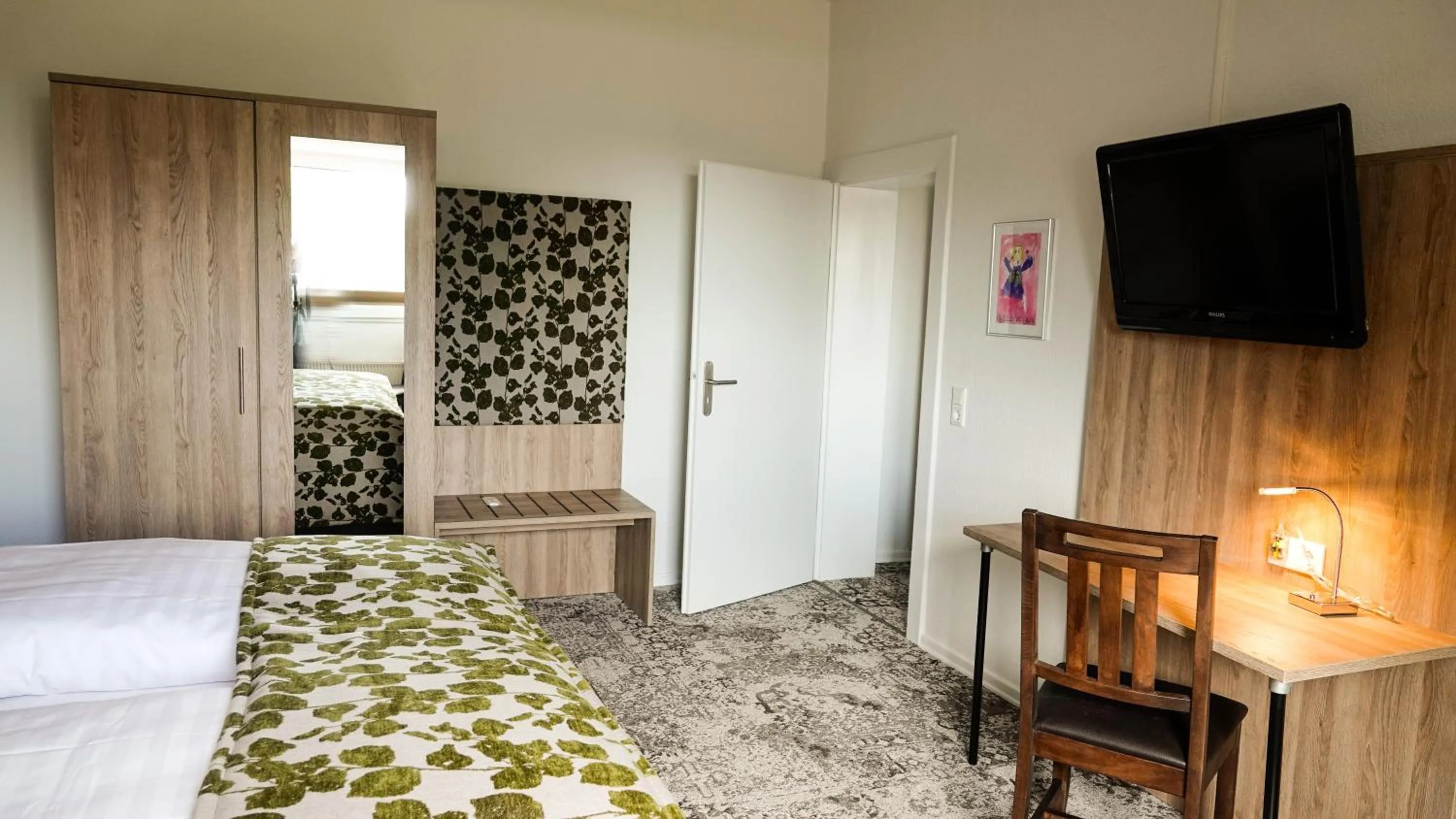 Photo of the whole room, Bed in Nierswalder Landhaus