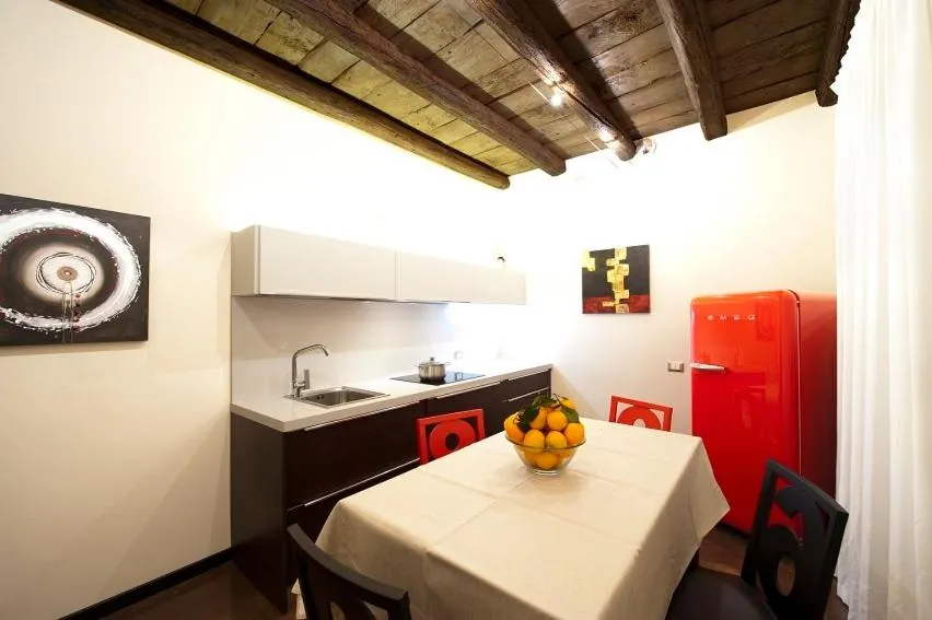 Kitchen or kitchenette in Villa Solaris Hotel & Residence