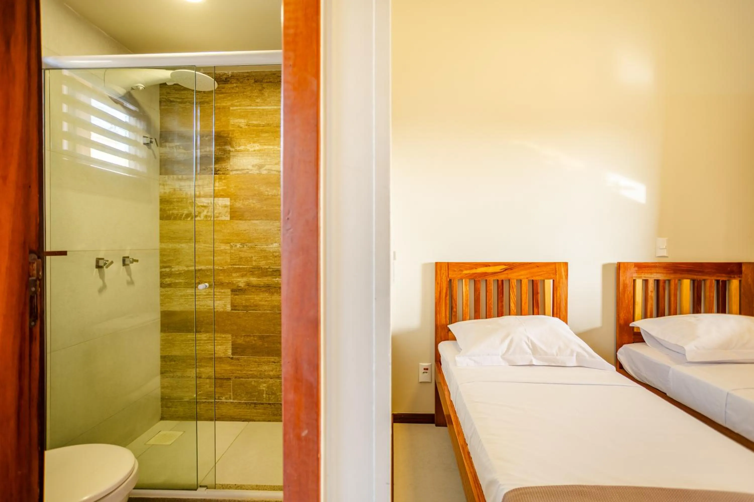 Bathroom, Bed in Villa das Palmeiras Jeri