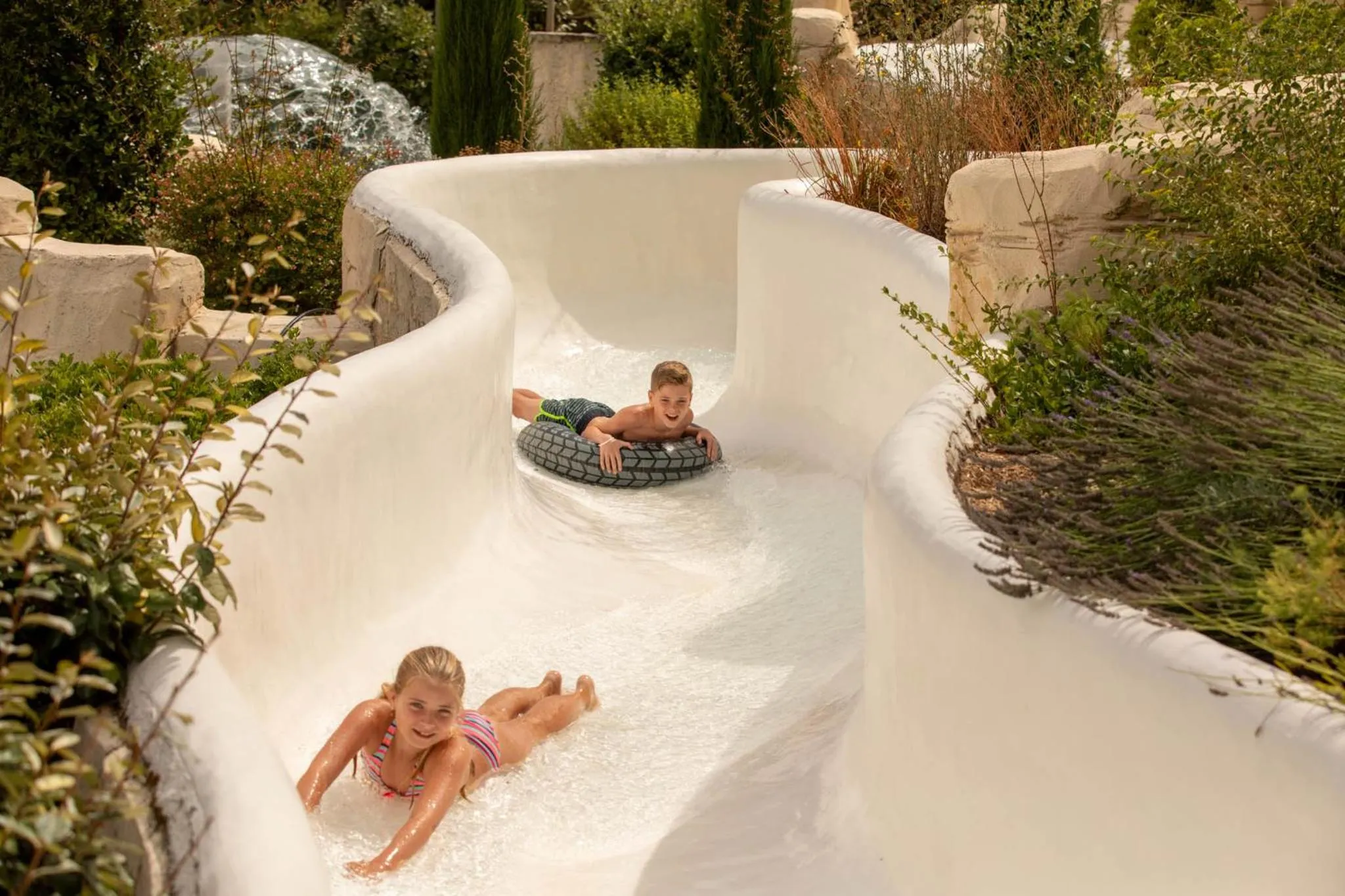 Aqua park in Camping RCN Val de Cantobre