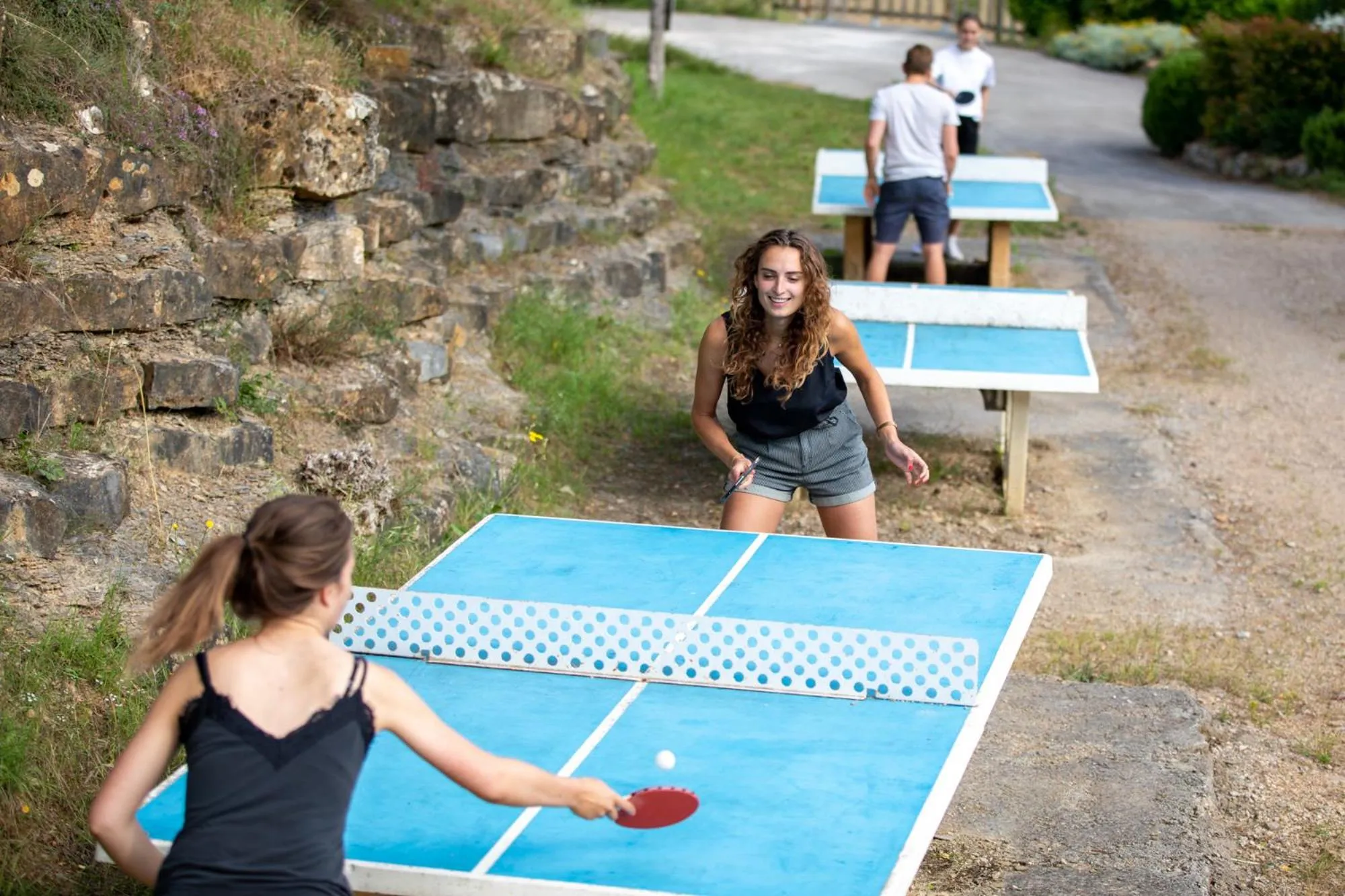 Table tennis in Camping RCN Val de Cantobre