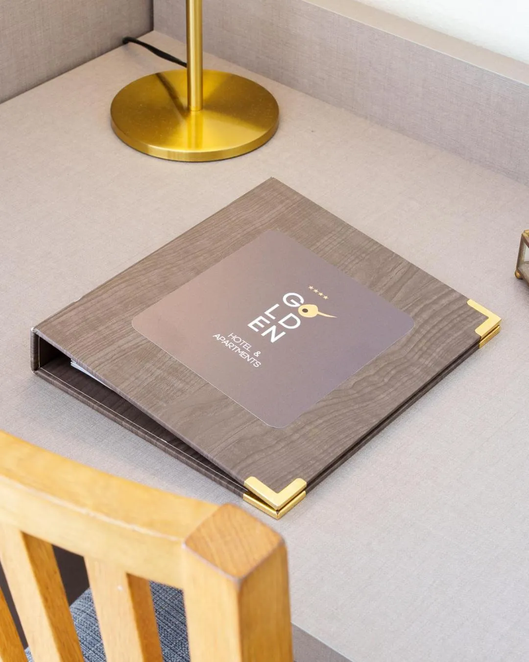 Decorative detail in Golden Apartments