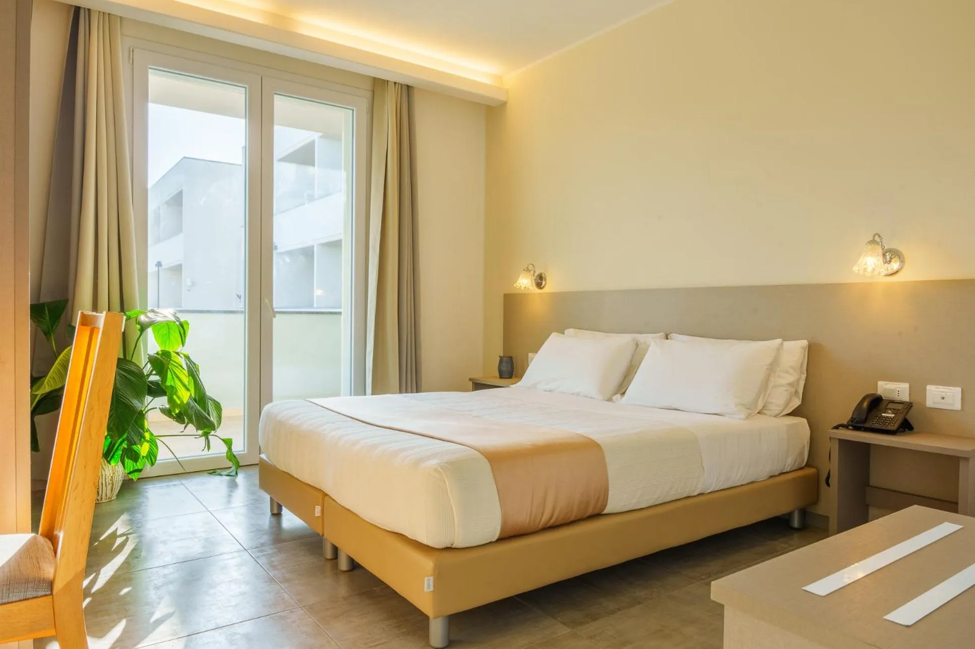 Bedroom, Bed in Golden Apartments